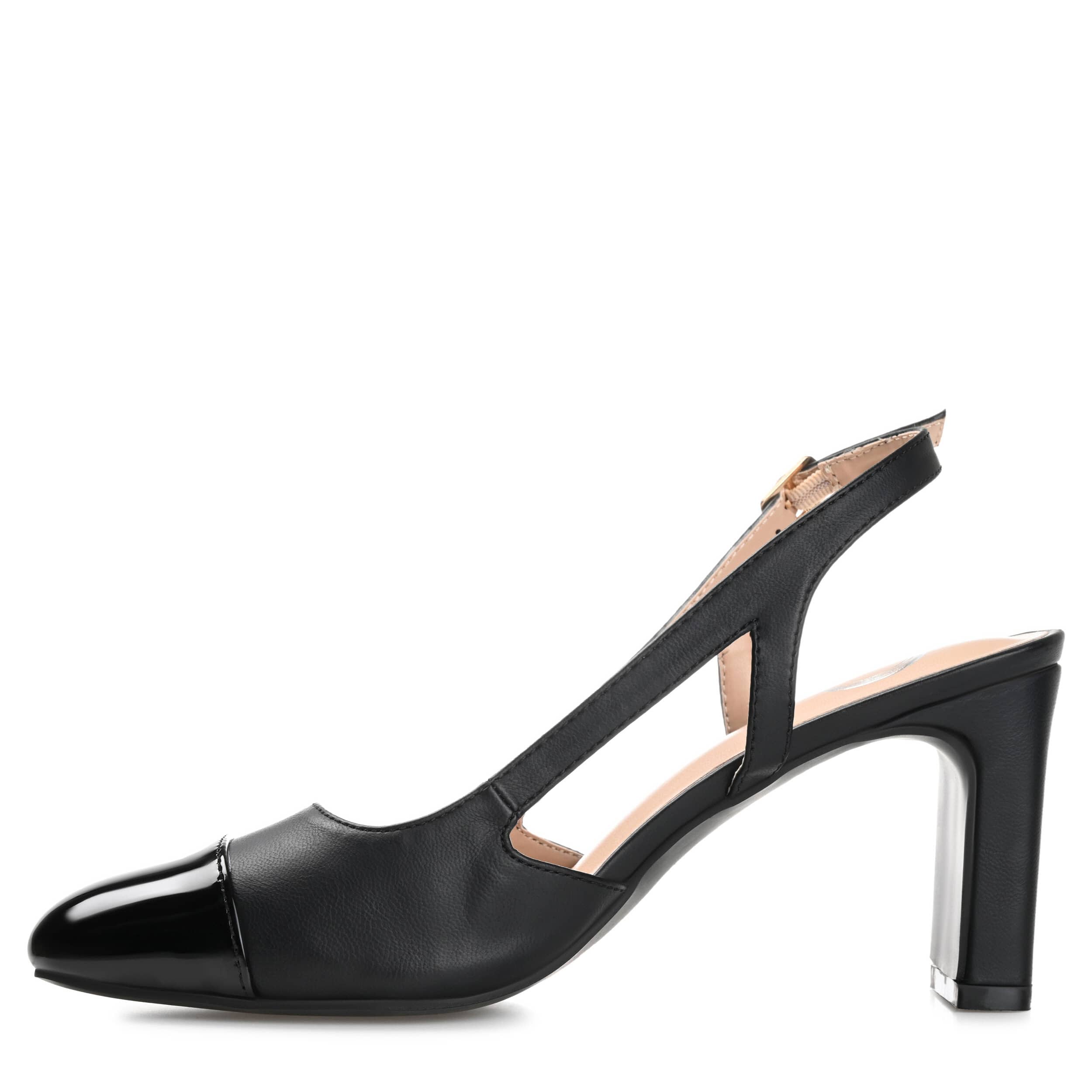 JOURNEE COLLECTION-WOMENS REIGNN PUMP-BLACK & 