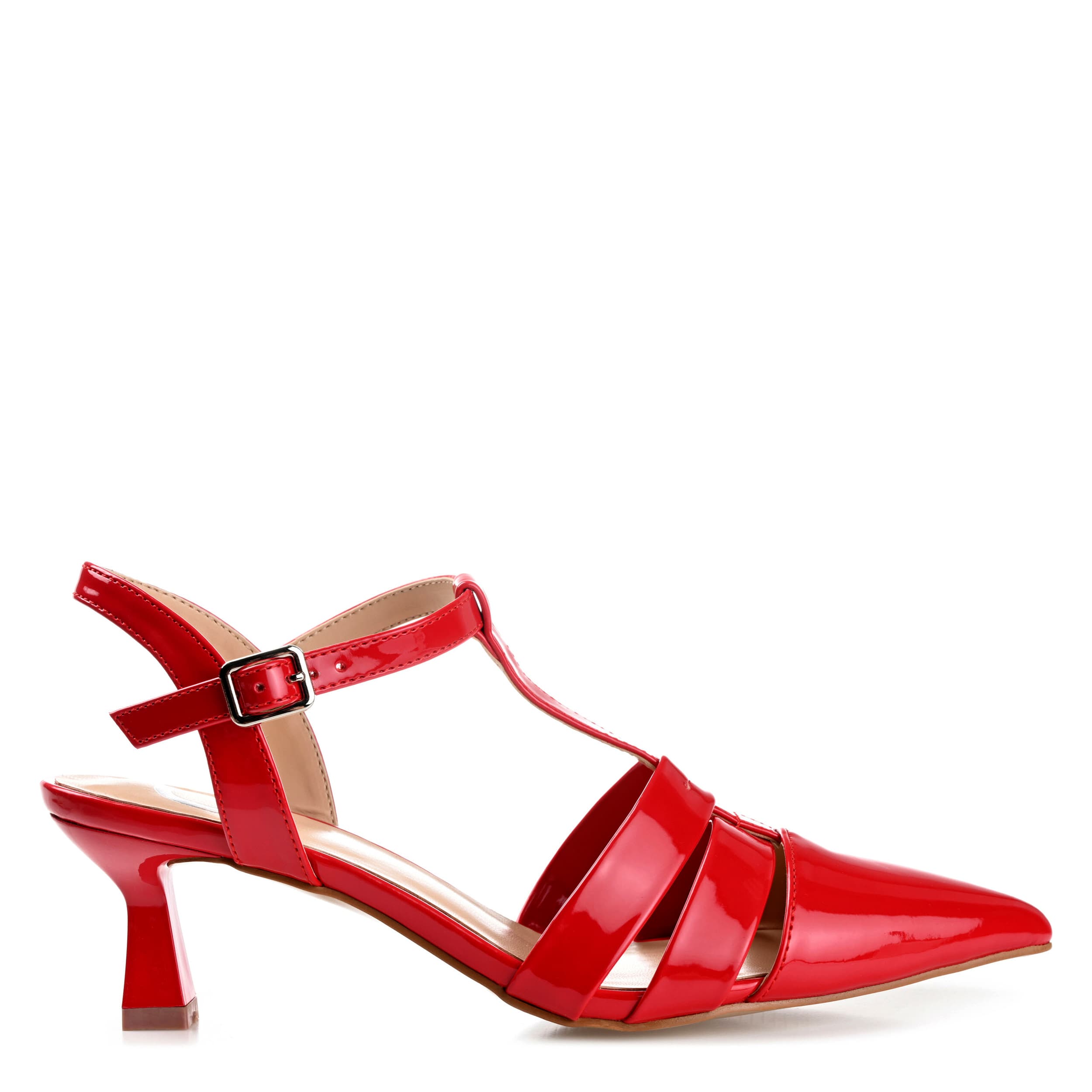 JOURNEE COLLECTION-WOMENS JAZLYNN PUMP-RED & 