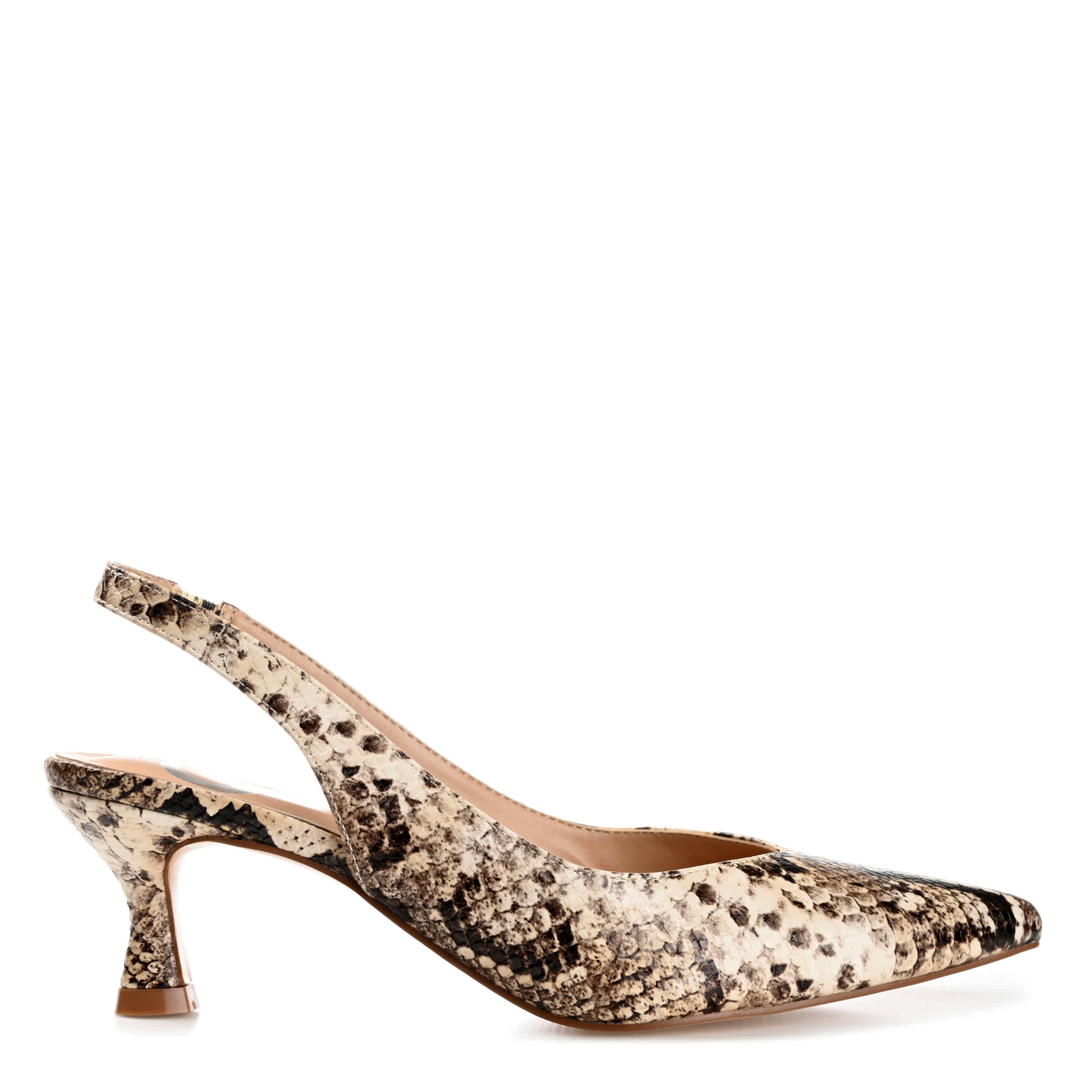 JOURNEE COLLECTION-WOMENS MIKOA PUMP-TAN & SNAKE