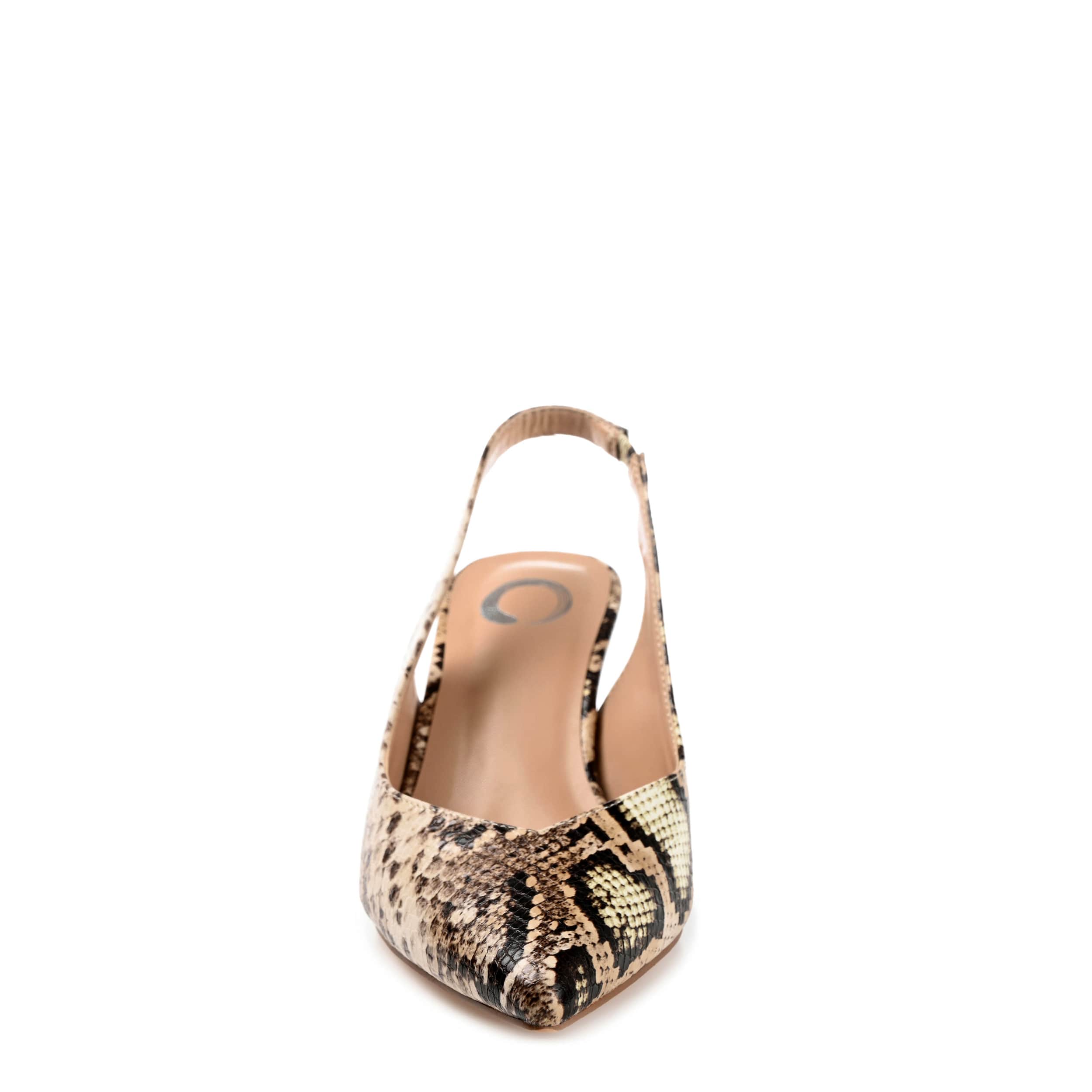 JOURNEE COLLECTION-WOMENS MIKOA PUMP-TAN & SNAKE