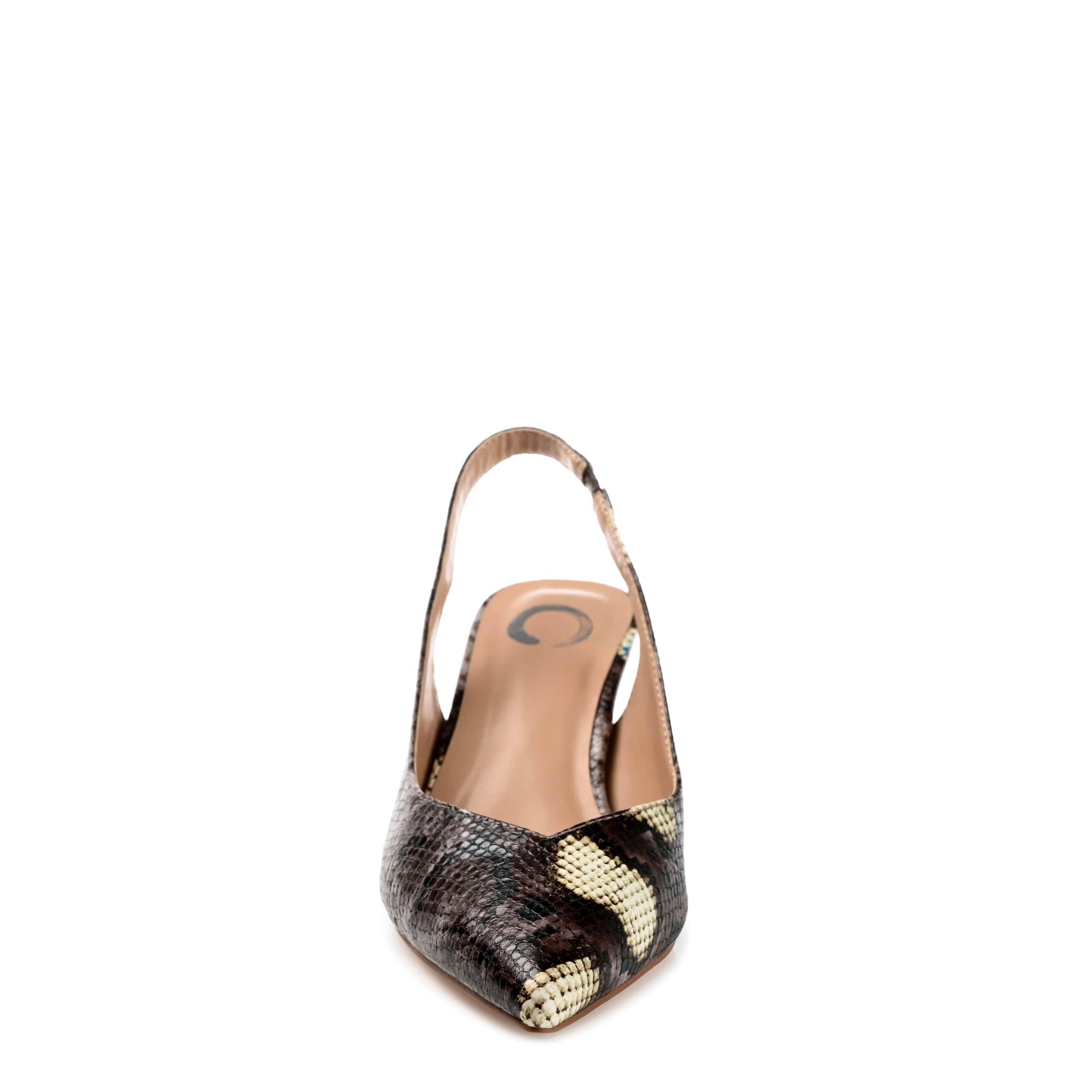 JOURNEE COLLECTION-WOMENS MIKOA PUMP-BROWN & SNAKE