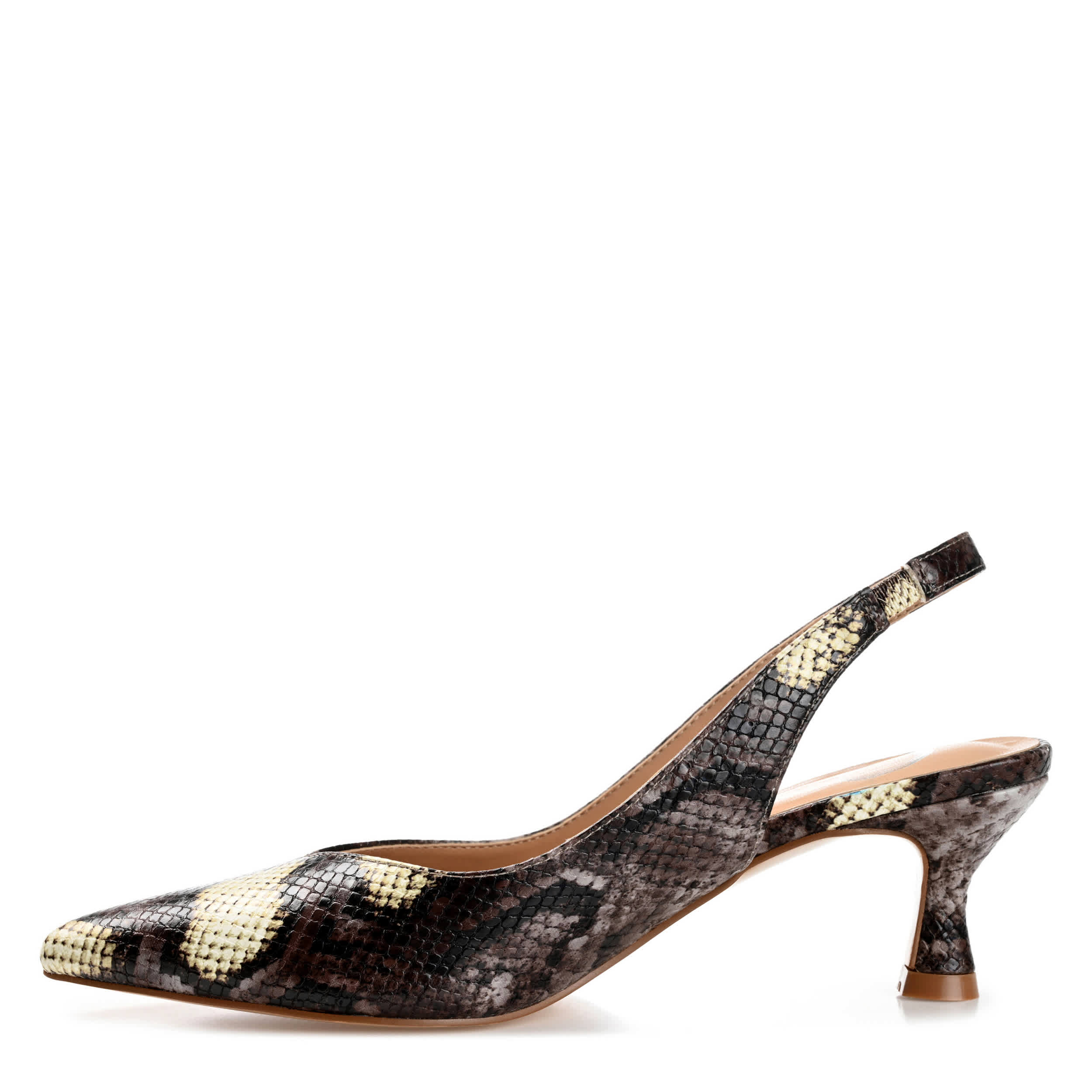 JOURNEE COLLECTION-WOMENS MIKOA PUMP-BROWN & SNAKE
