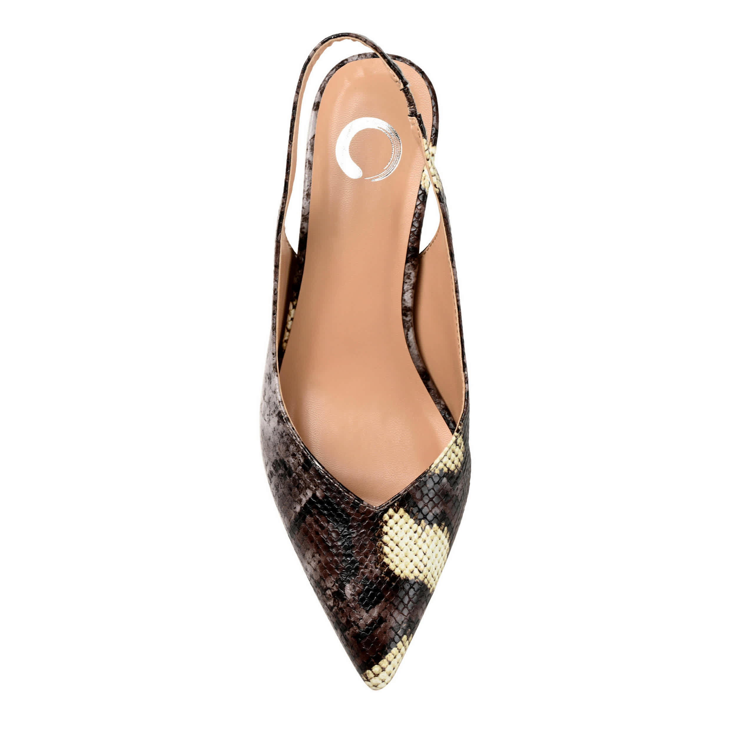 JOURNEE COLLECTION-WOMENS MIKOA PUMP-BROWN & SNAKE