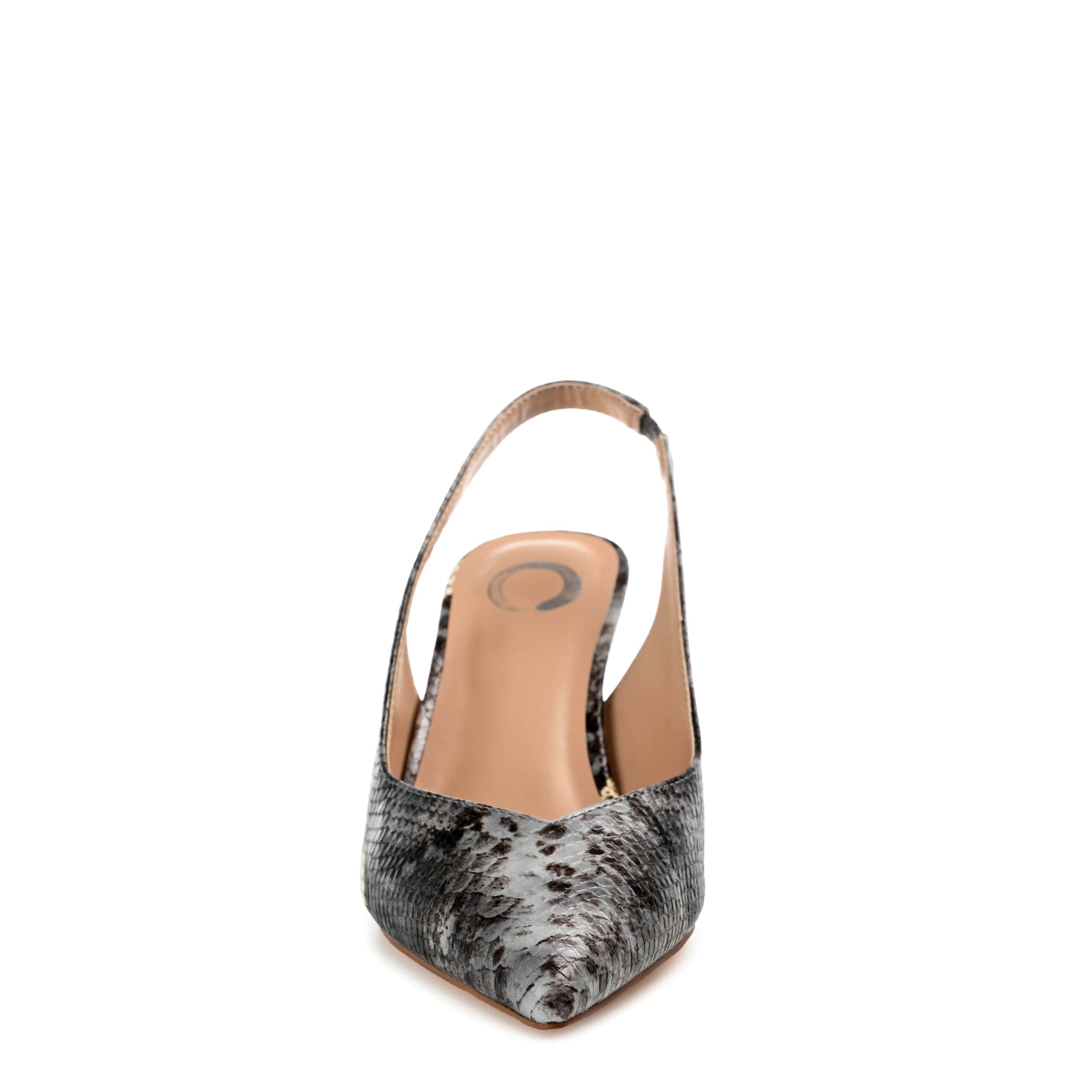 JOURNEE COLLECTION-WOMENS MIKOA PUMP-GREY & SNAKE