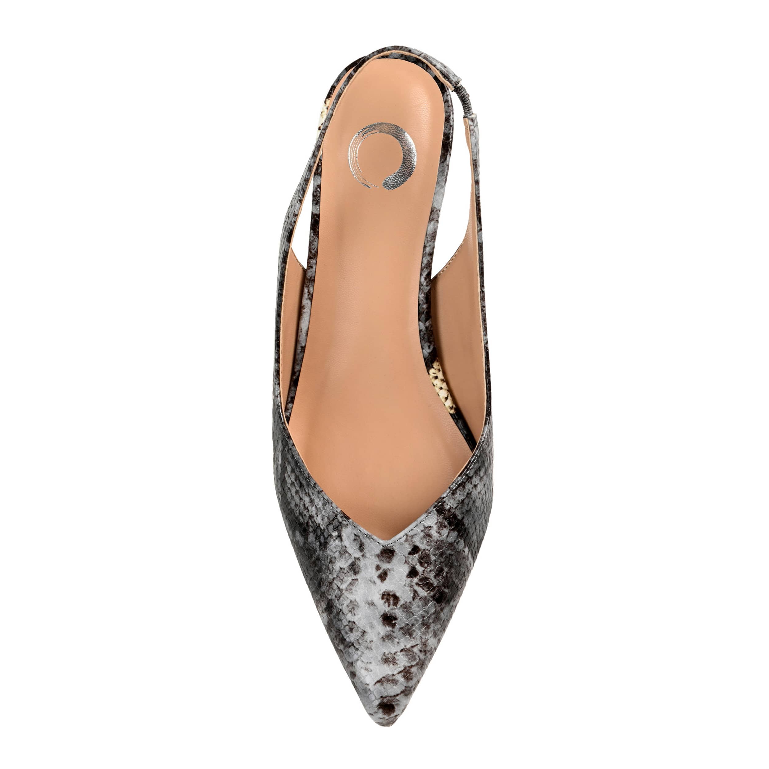 JOURNEE COLLECTION-WOMENS MIKOA PUMP-GREY & SNAKE