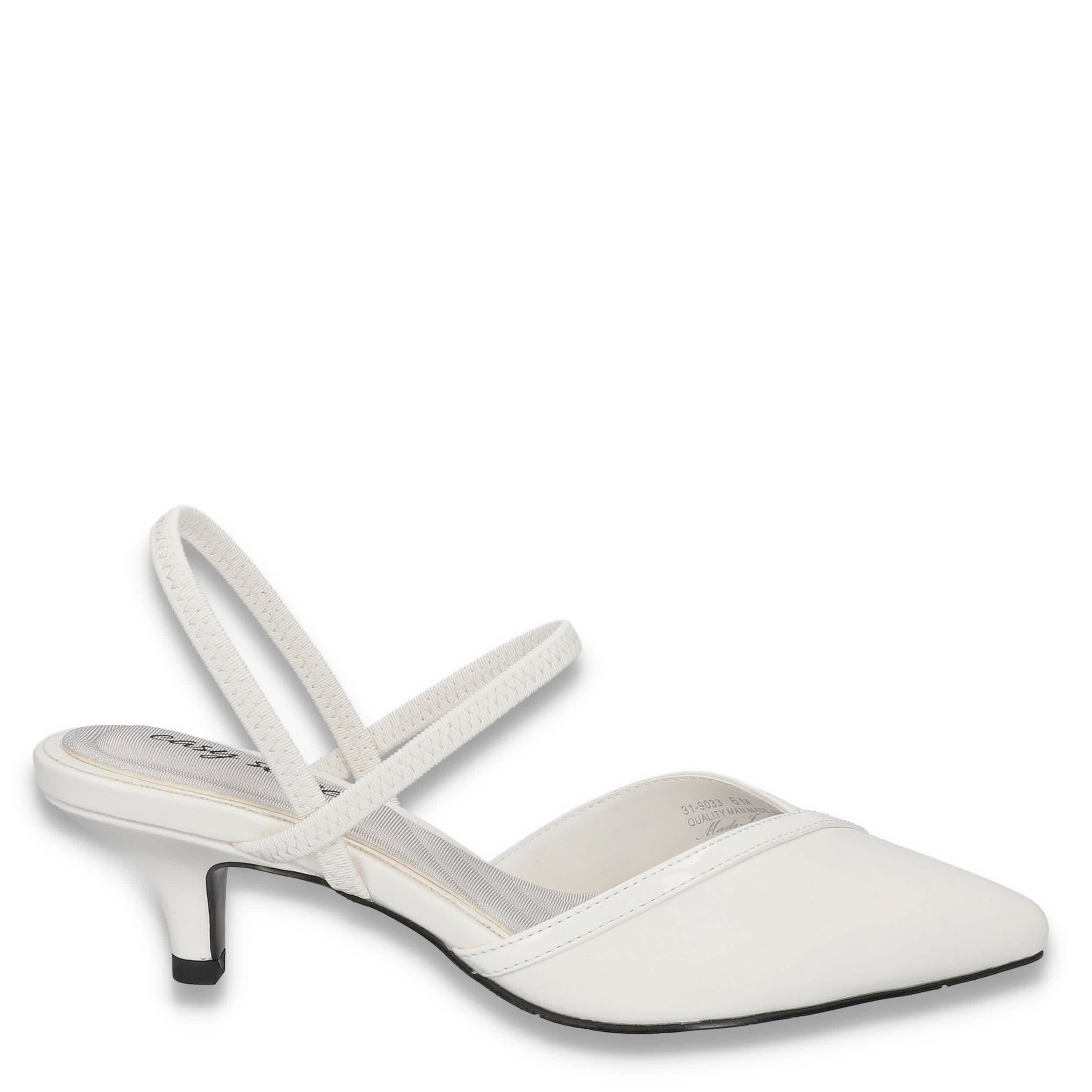 EASY STREET-WOMENS UNNA PUMP-WHITE & 