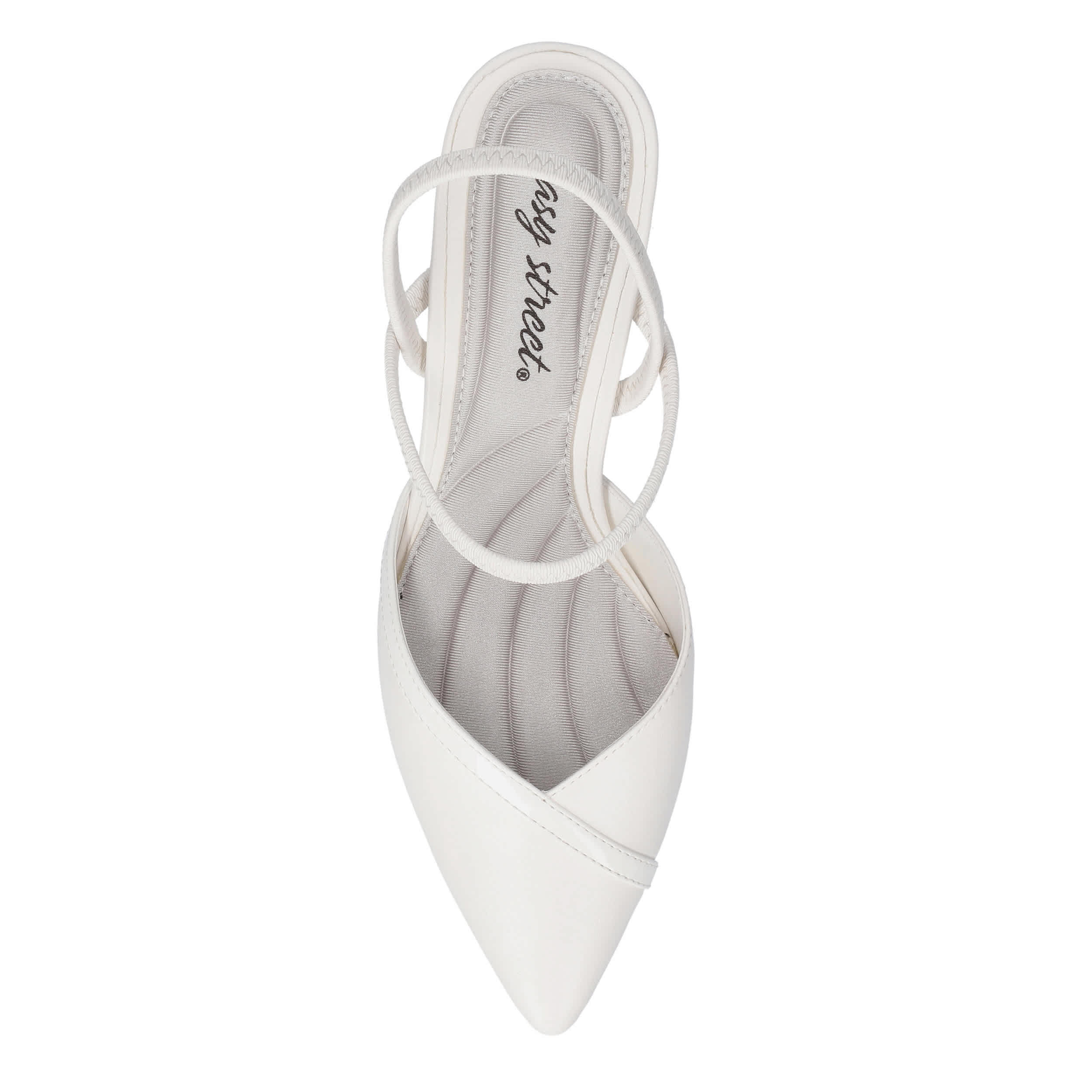 EASY STREET-WOMENS UNNA PUMP-WHITE & 