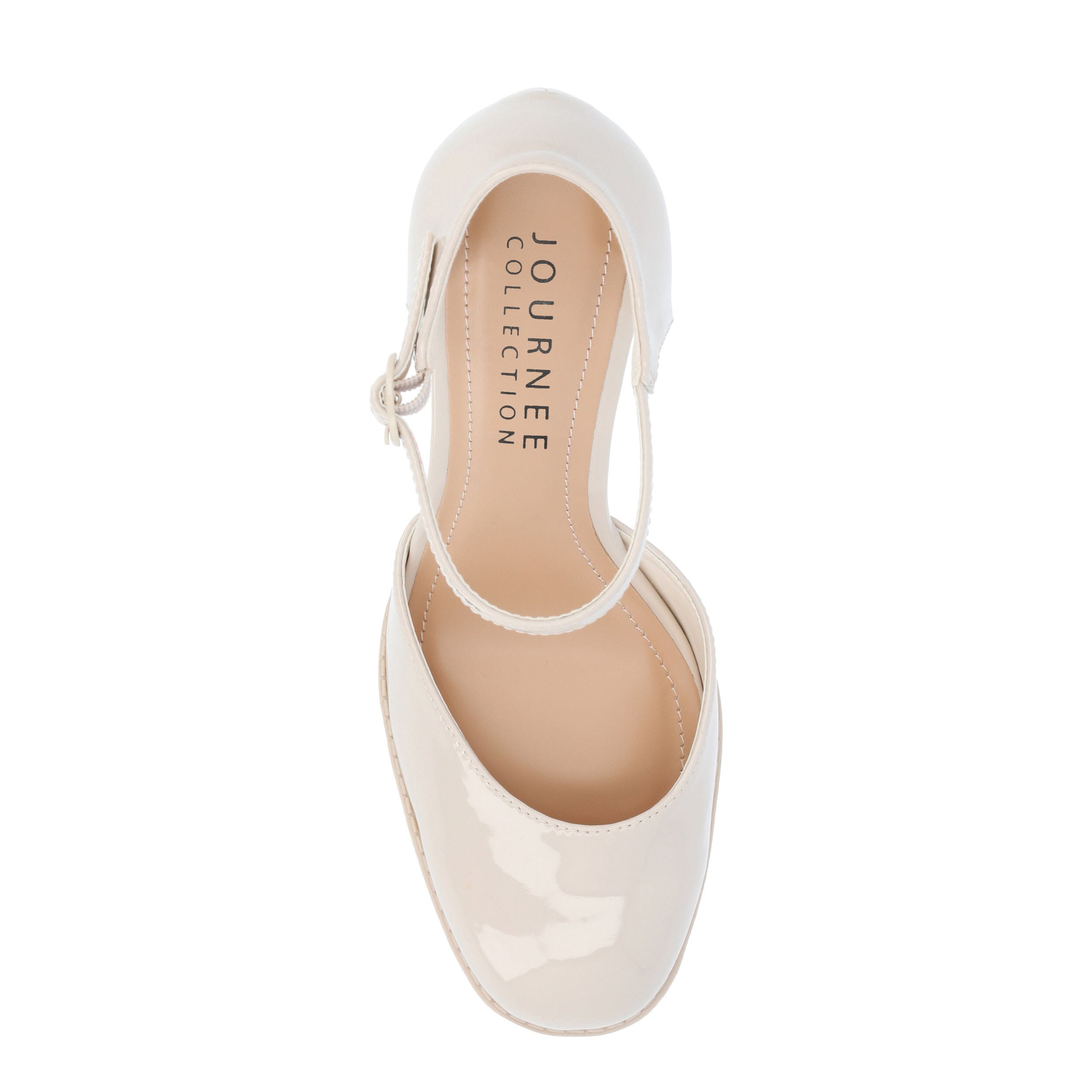JOURNEE COLLECTION-WOMENS SAMARR PLATFORM PUMP-IVORY & 