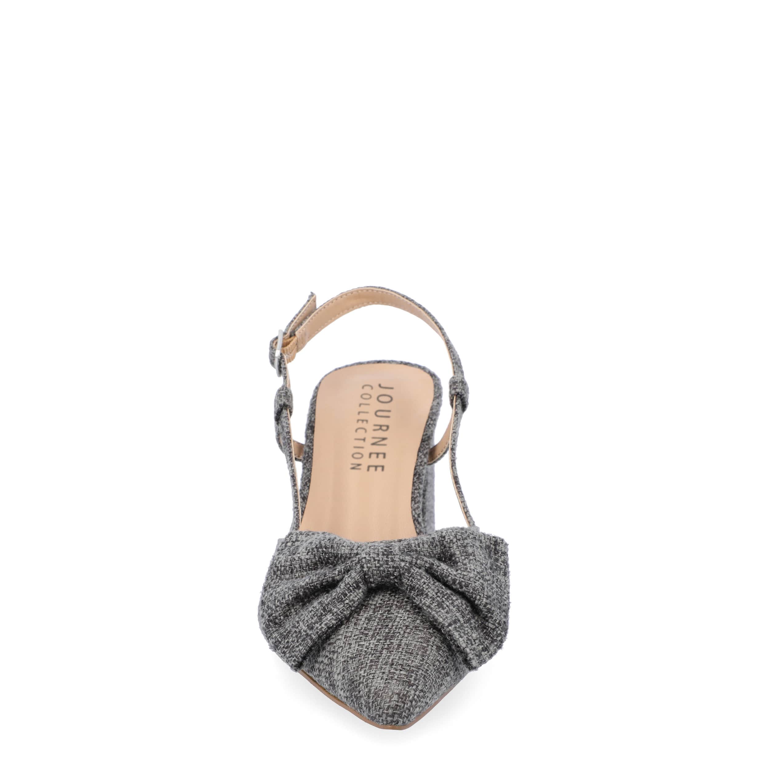 JOURNEE COLLECTION-WOMENS TAILYNN PUMP-DARK GREY & 