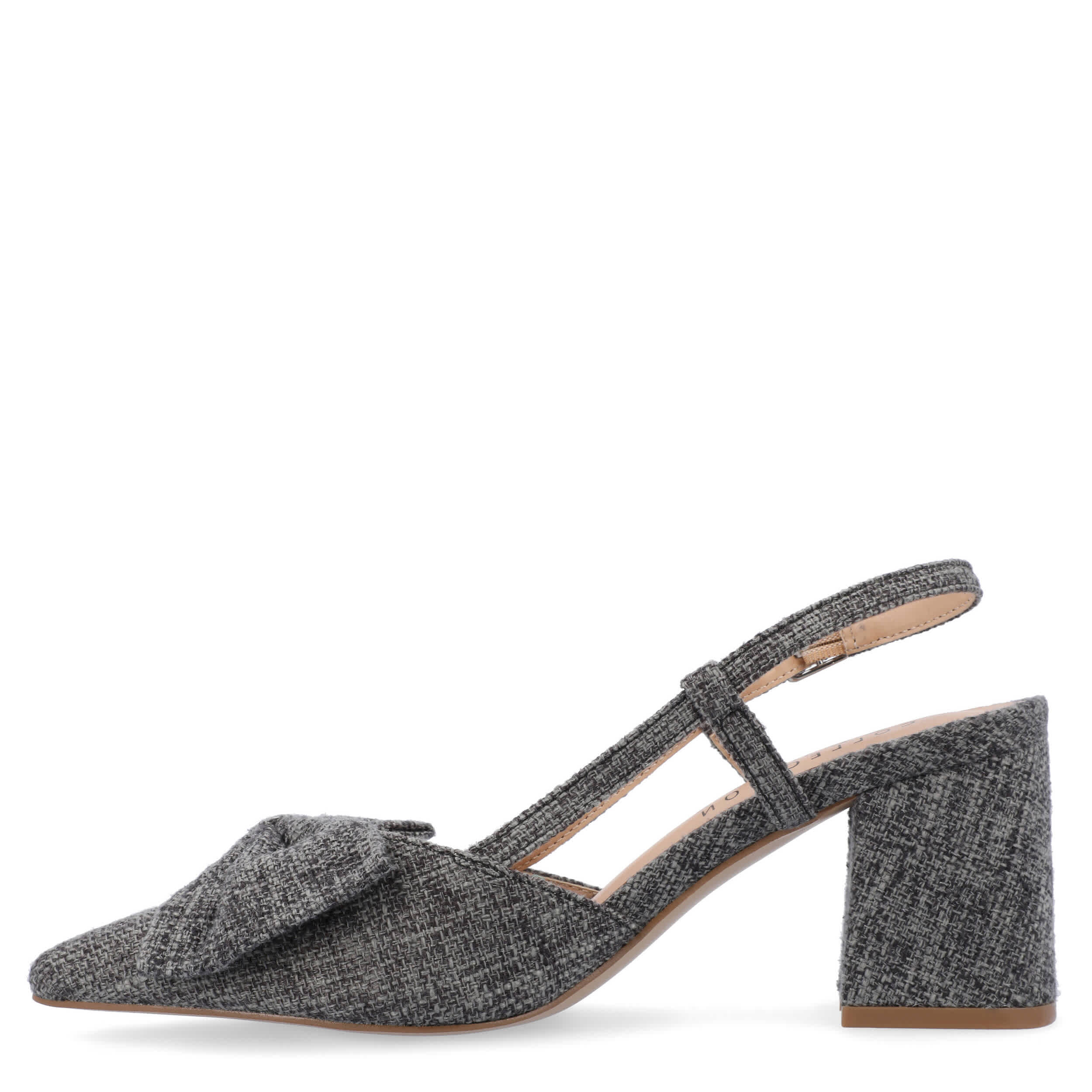 JOURNEE COLLECTION-WOMENS TAILYNN PUMP-DARK GREY & 