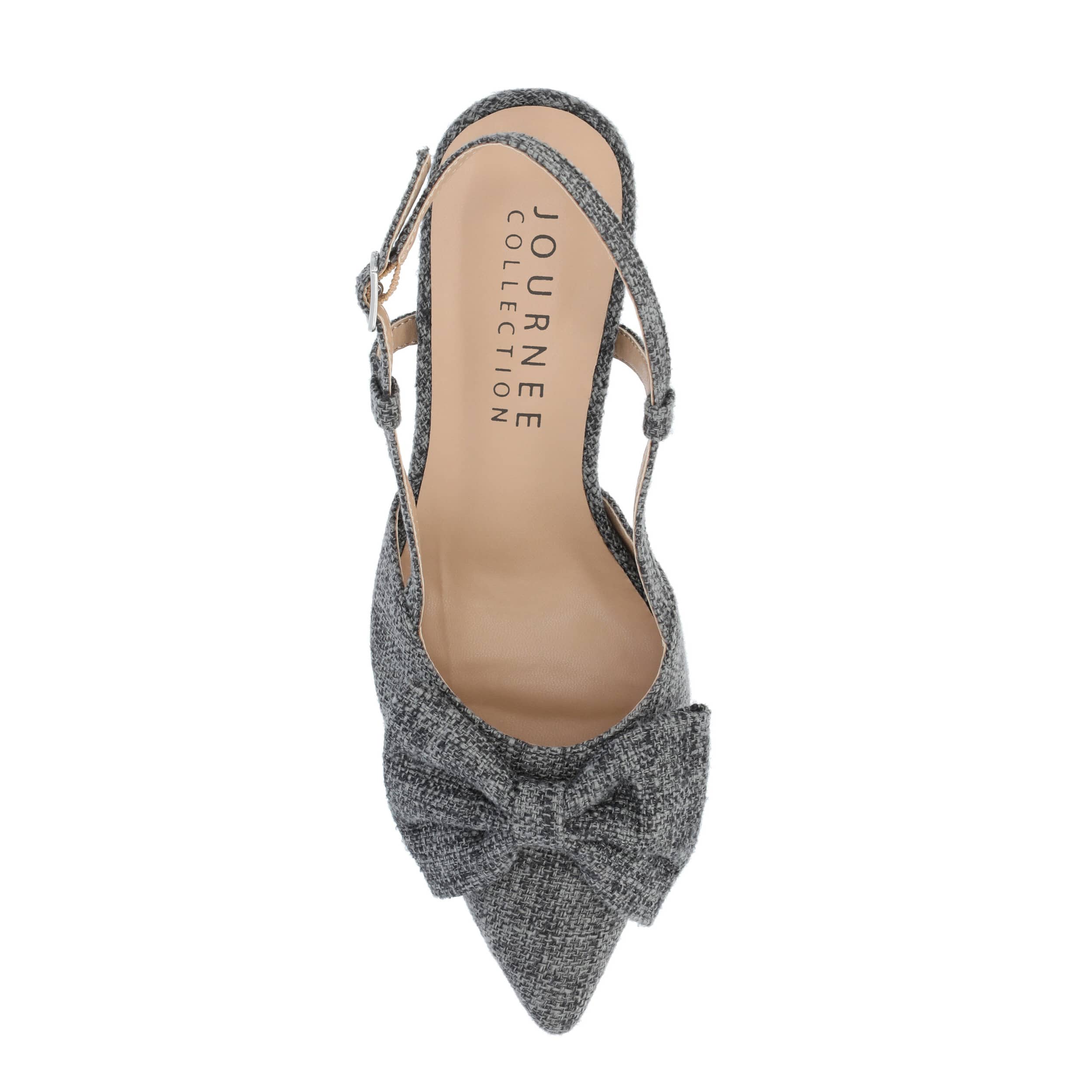 JOURNEE COLLECTION-WOMENS TAILYNN PUMP-DARK GREY & 