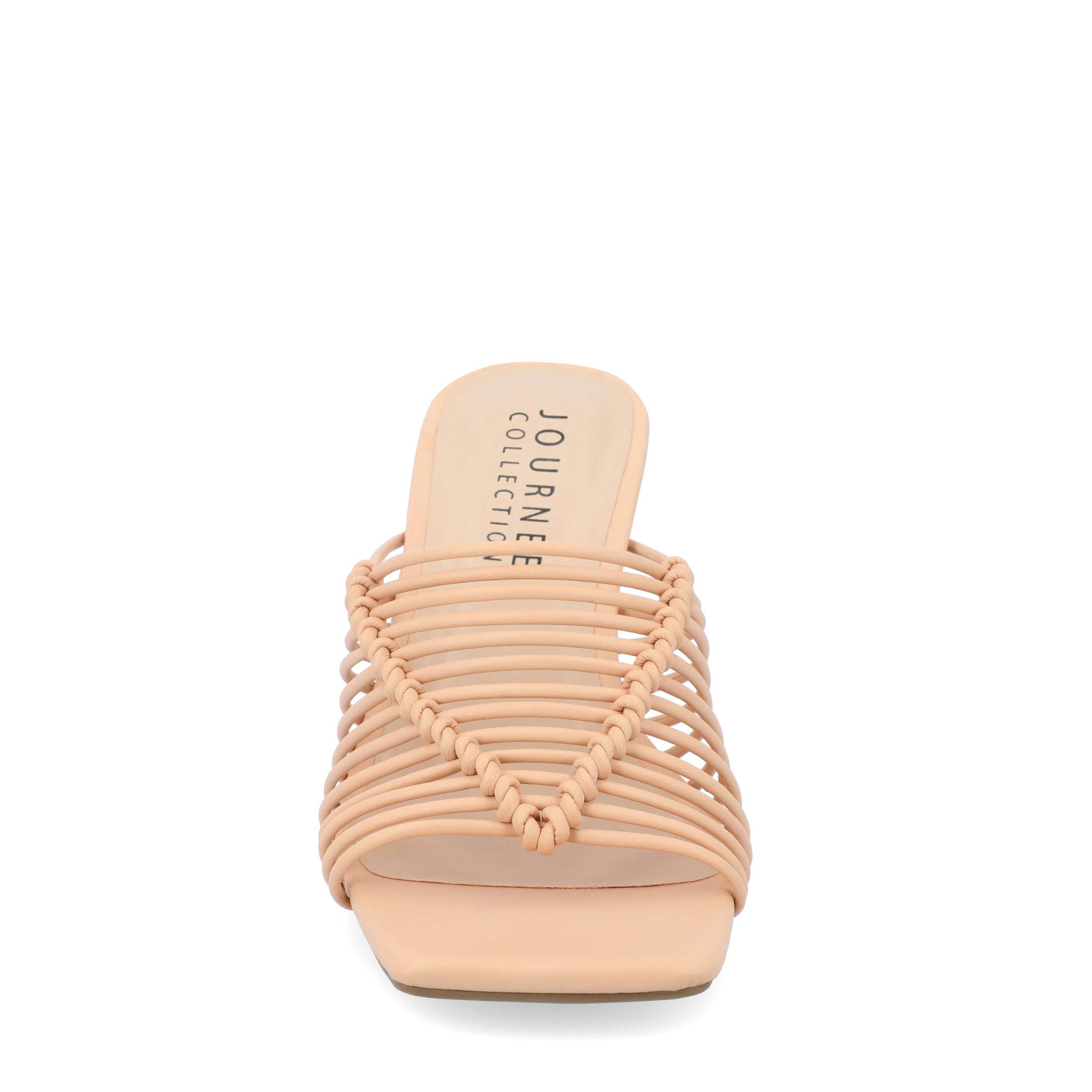 JOURNEE COLLECTION-WOMENS SASKIA SANDAL-NUDE & 