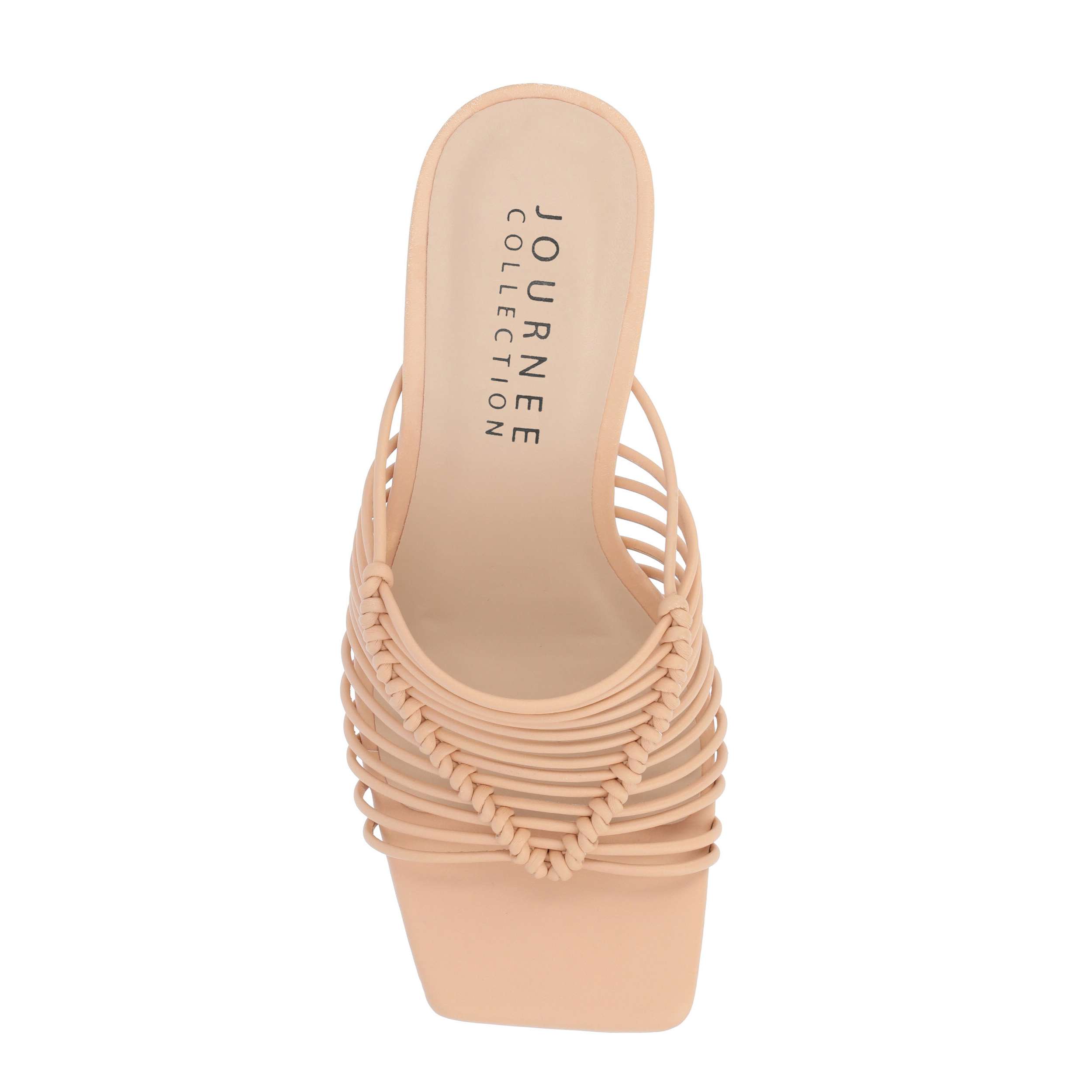 JOURNEE COLLECTION-WOMENS SASKIA SANDAL-NUDE & 