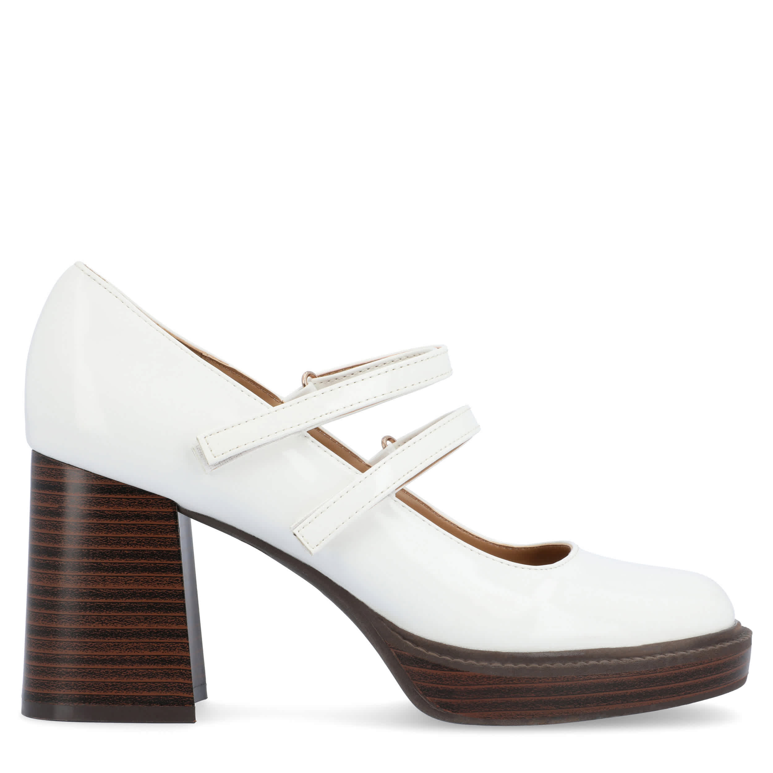 JOURNEE COLLECTION-WOMENS SHASTA PUMP-BONE & 