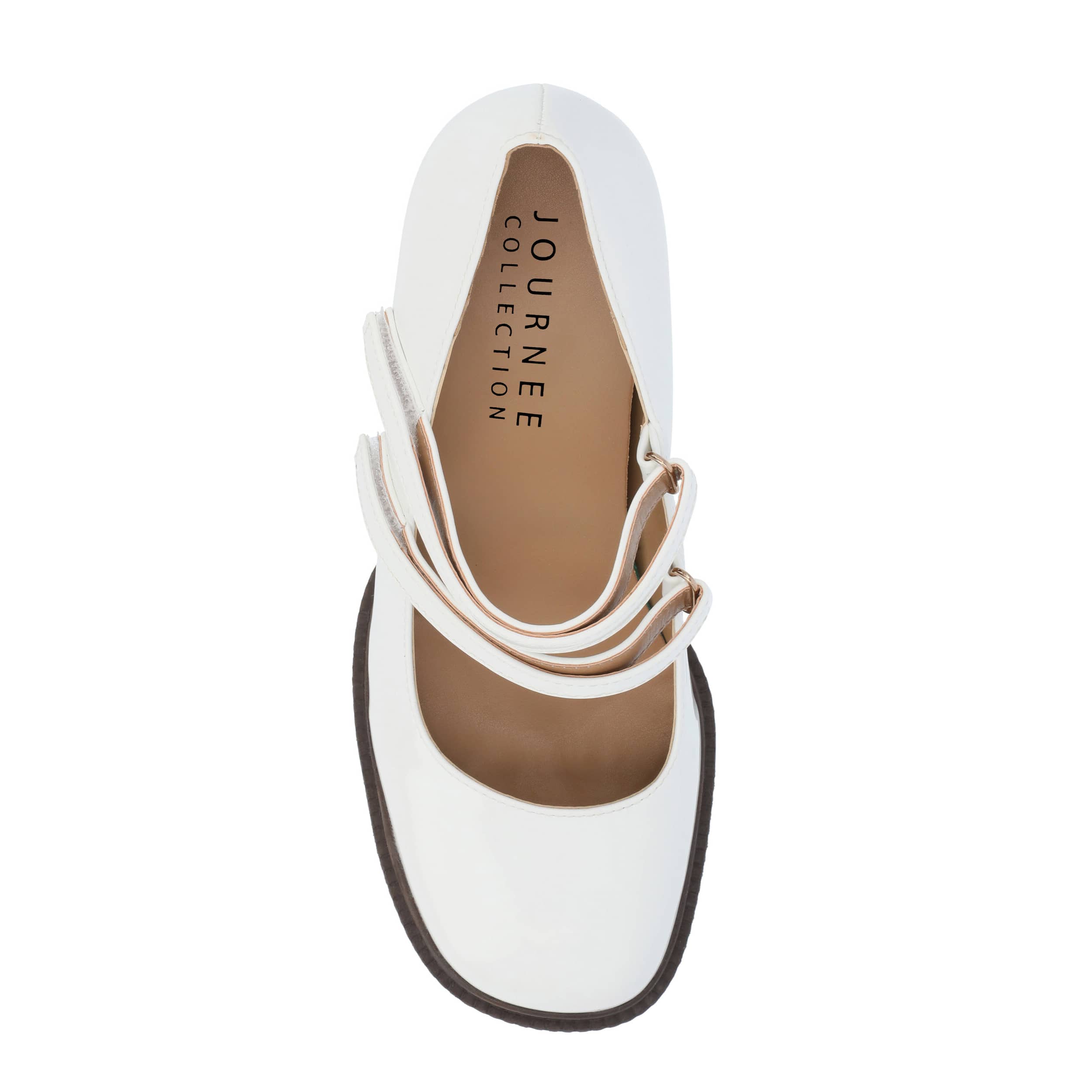 JOURNEE COLLECTION-WOMENS SHASTA PUMP-BONE & 