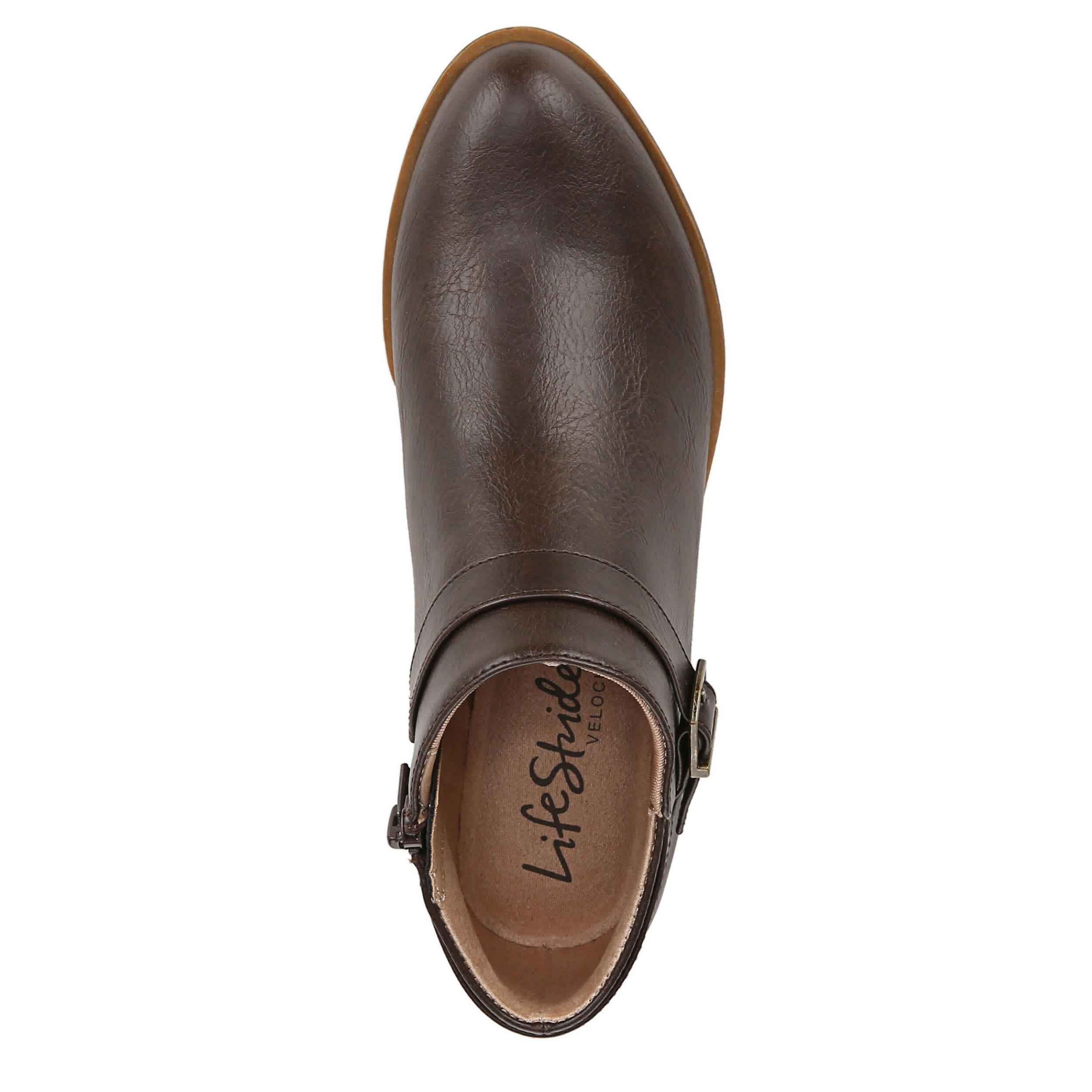 LIFESTRIDE-WOMENS ALEXANDER BOOTIE-BROWN & 