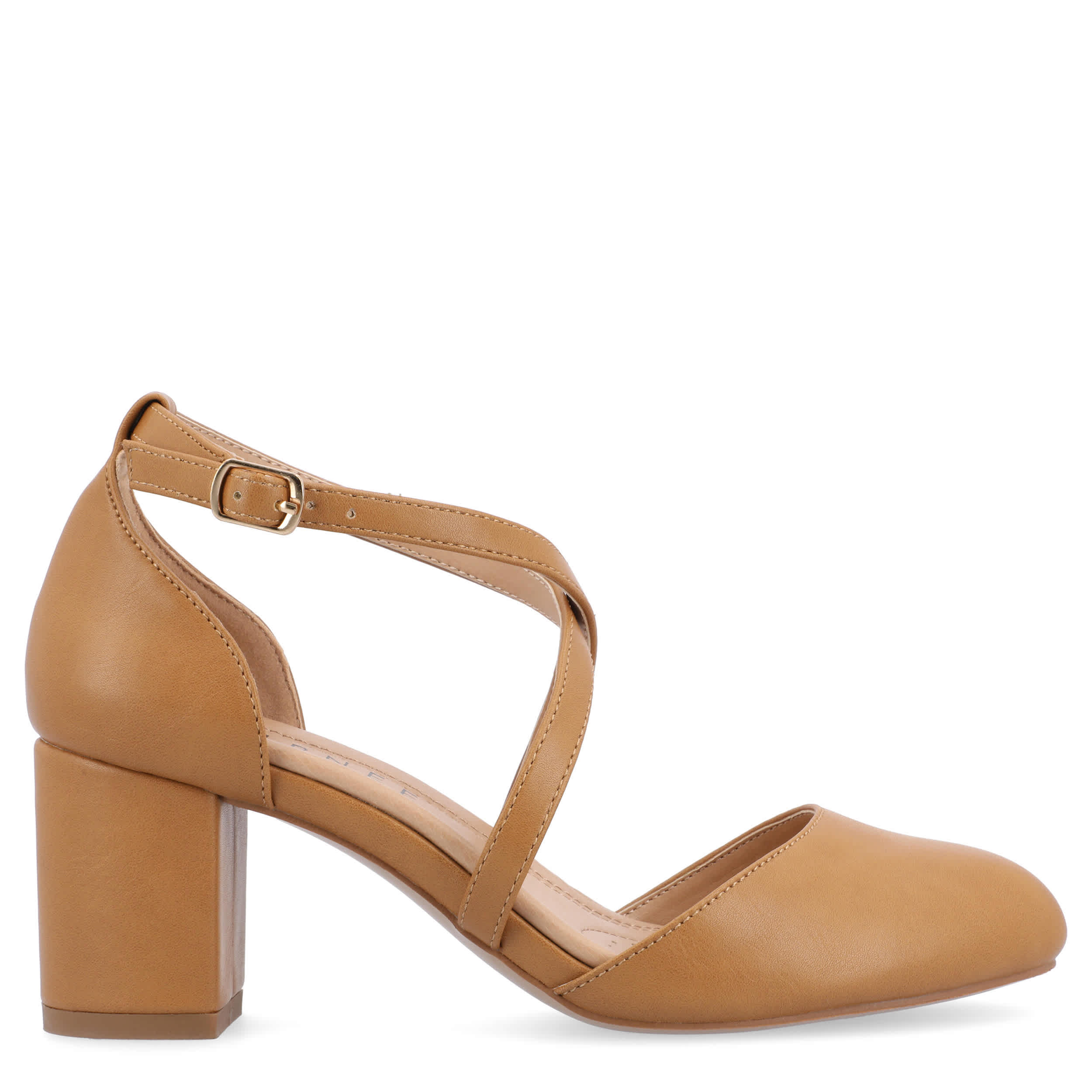 JOURNEE COLLECTION-WOMENS FOSTER PUMP-TAN & 