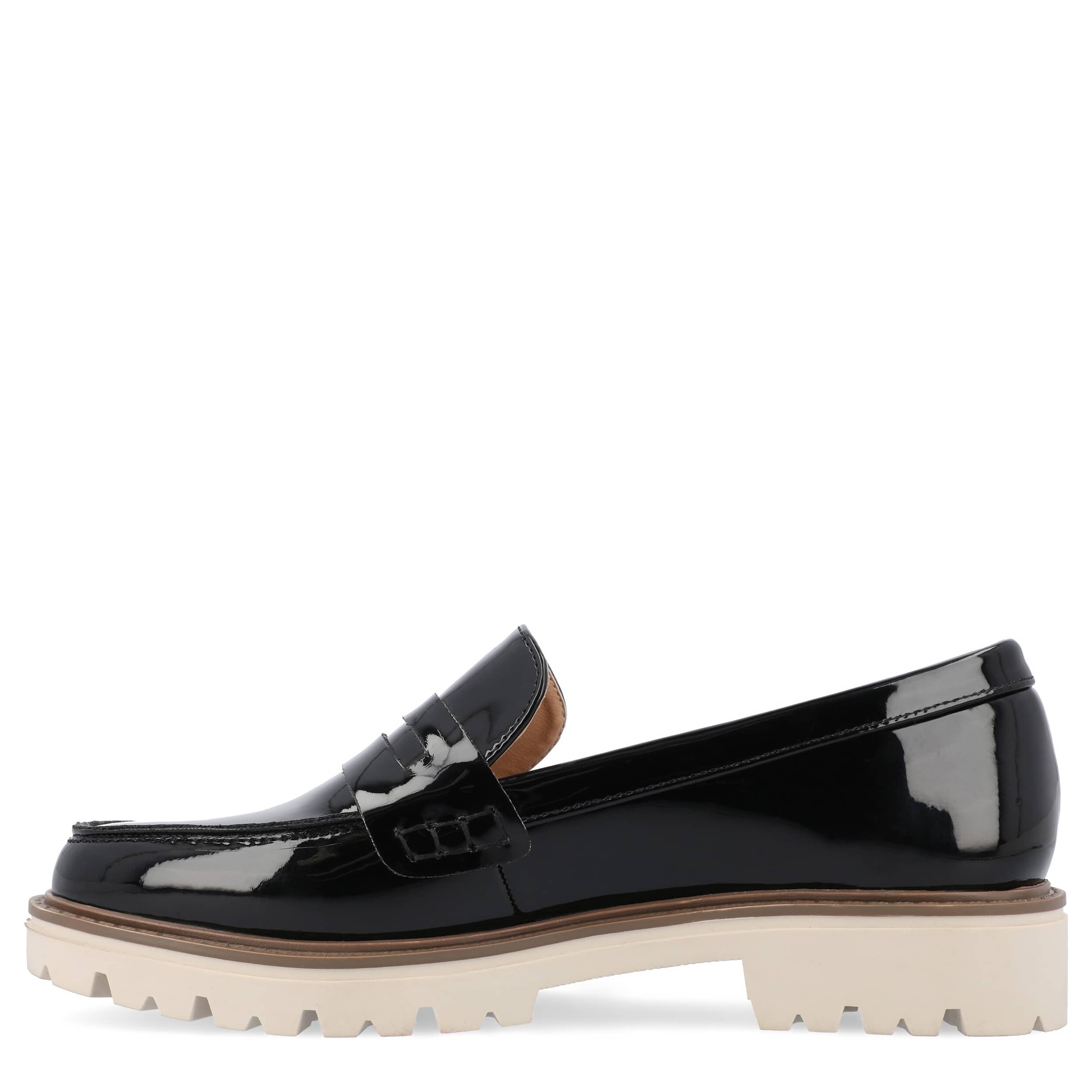 JOURNEE COLLECTION-WOMENS KENLY PENNY LOAFER-DARK GREY & 