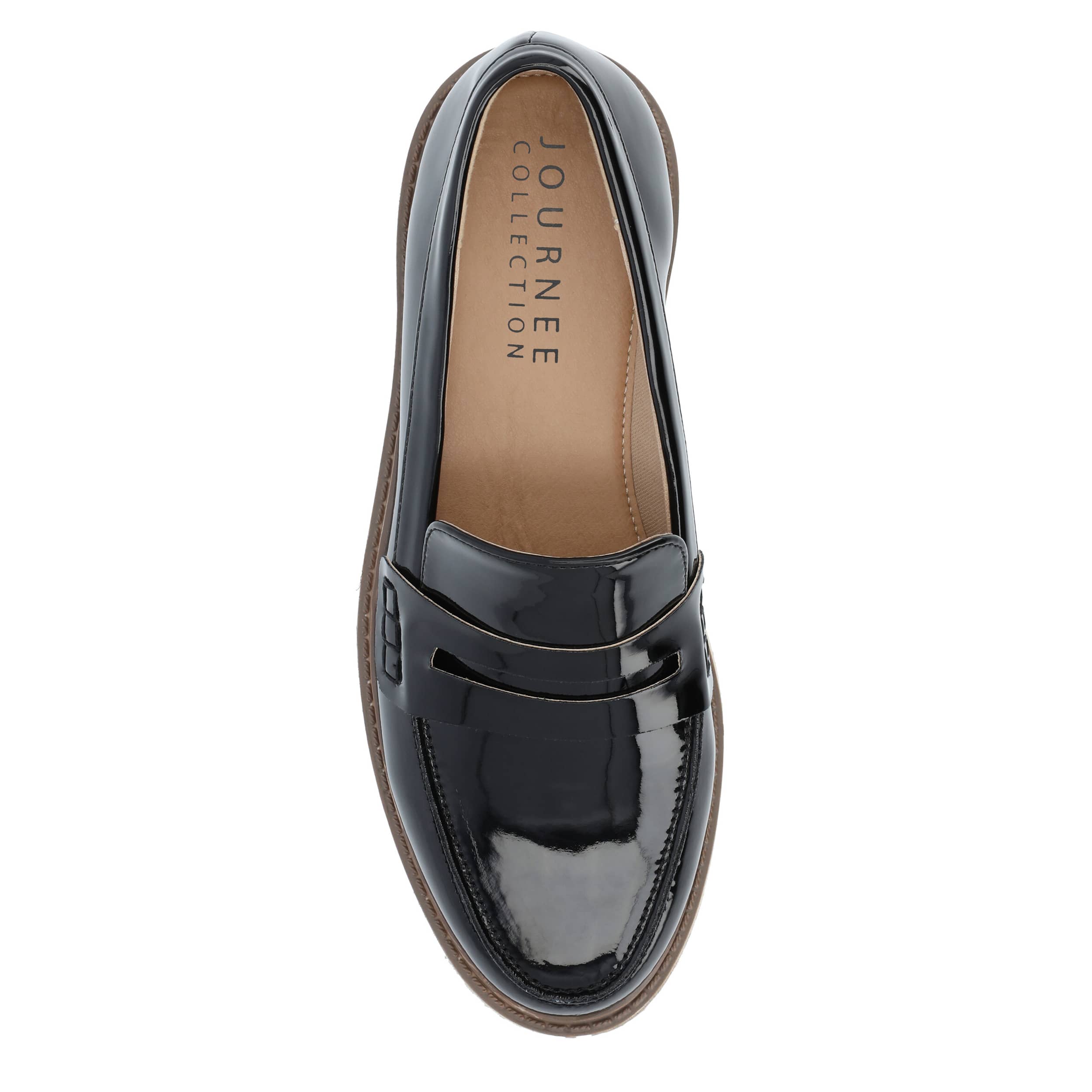 JOURNEE COLLECTION-WOMENS KENLY PENNY LOAFER-DARK GREY & 