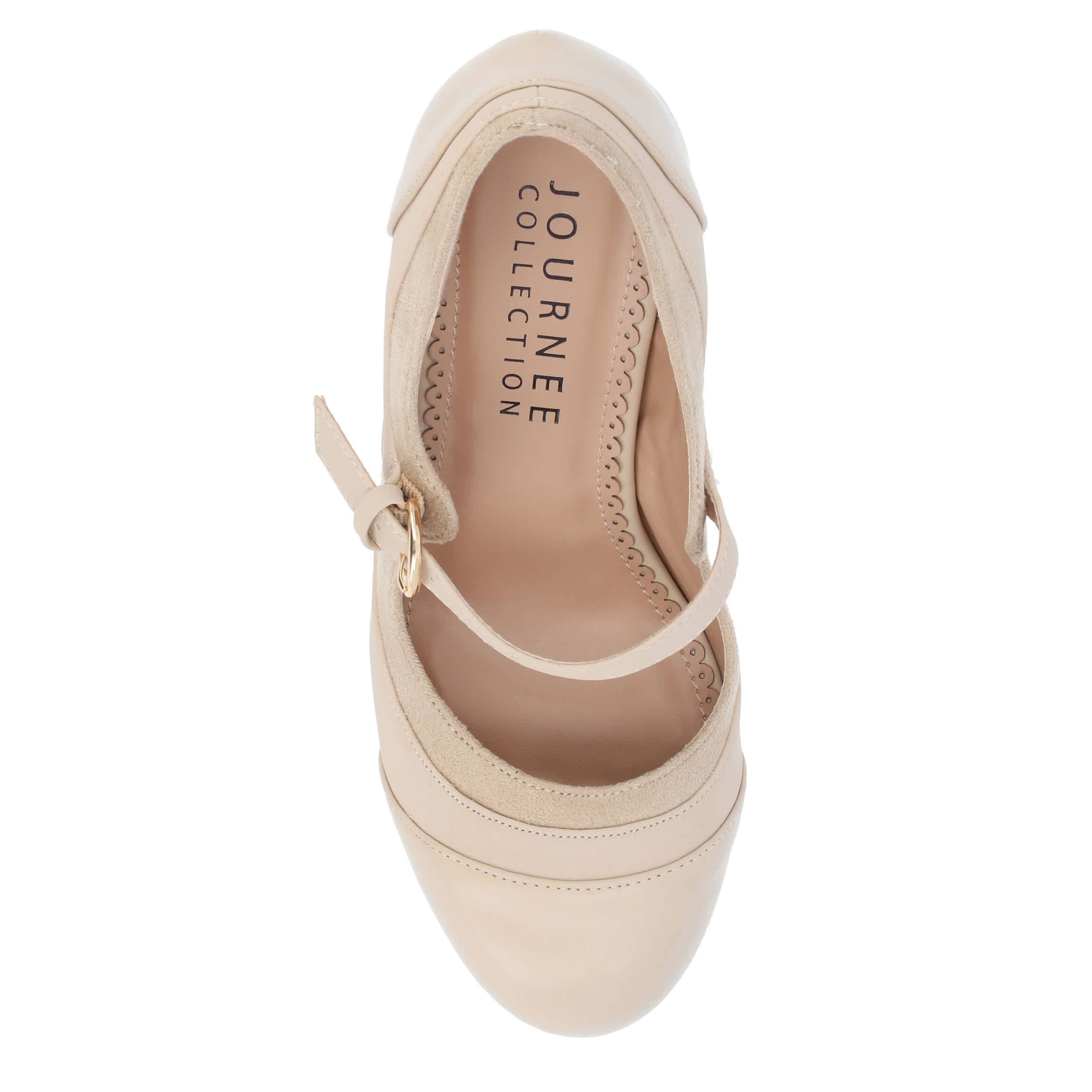 JOURNEE COLLECTION-WOMENS SIRI PUMP-BONE & 
