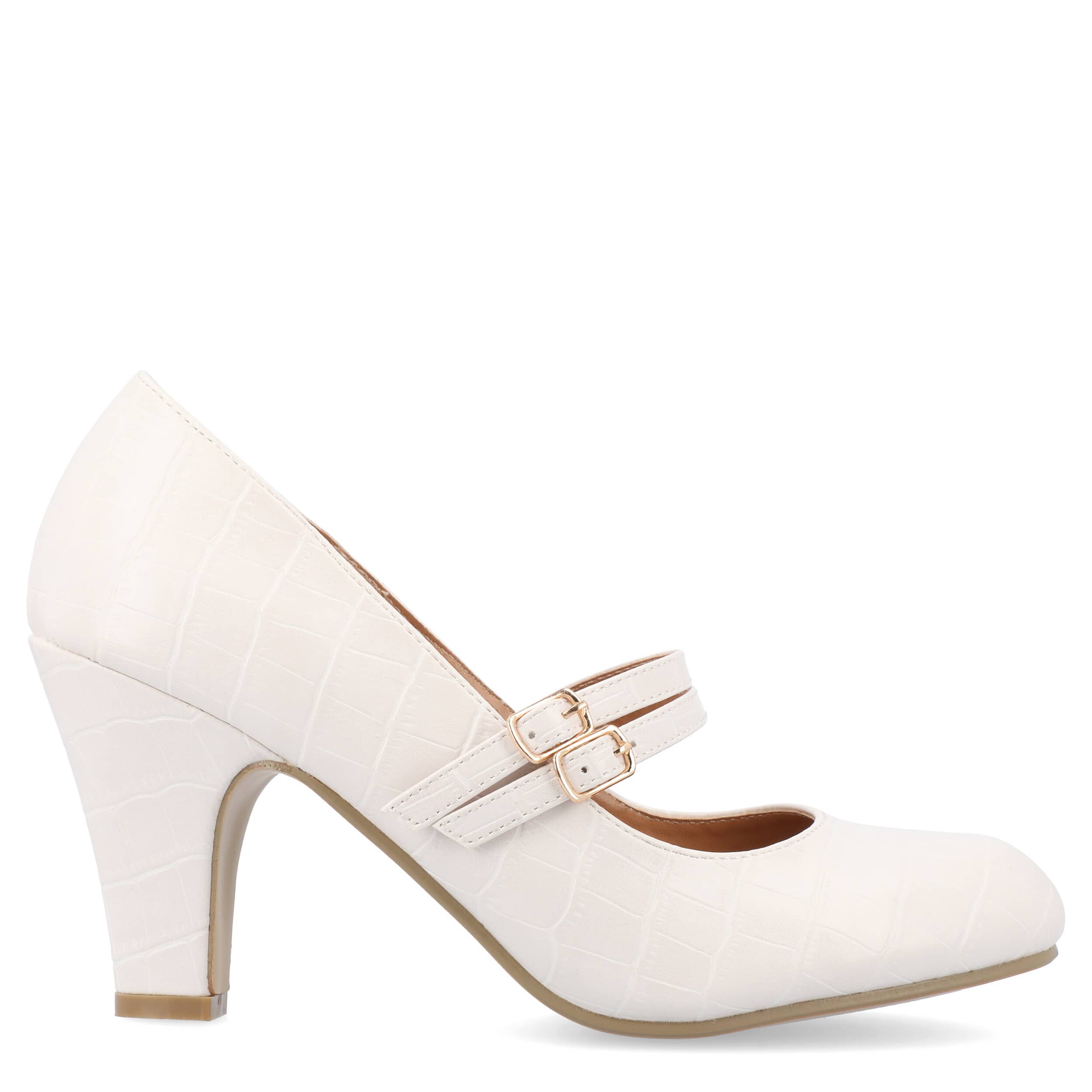 JOURNEE COLLECTION-WOMENS WINDY PUMP-IVORY & 