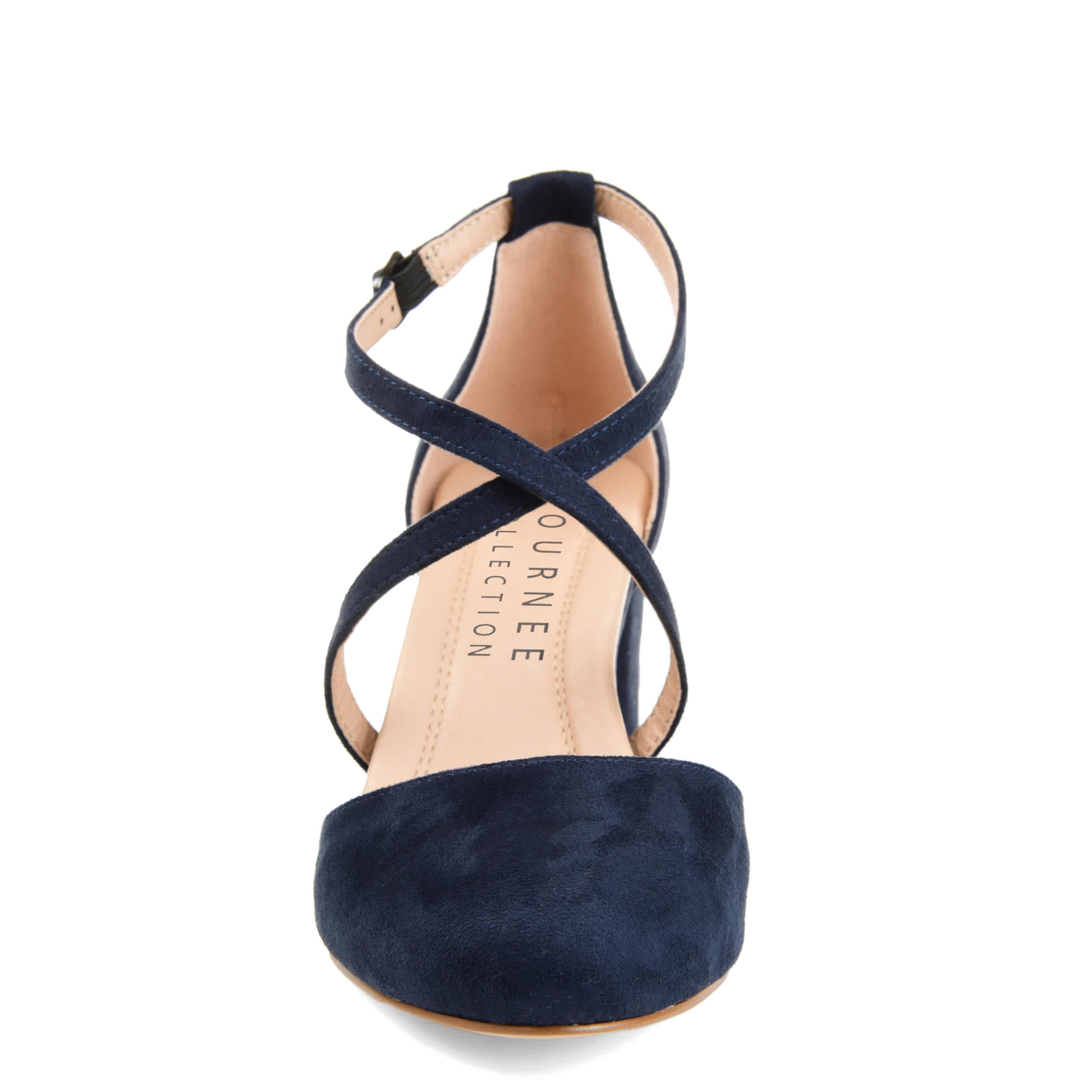 JOURNEE COLLECTION-WOMENS FOSTER WIDE PUMP-NAVY & 