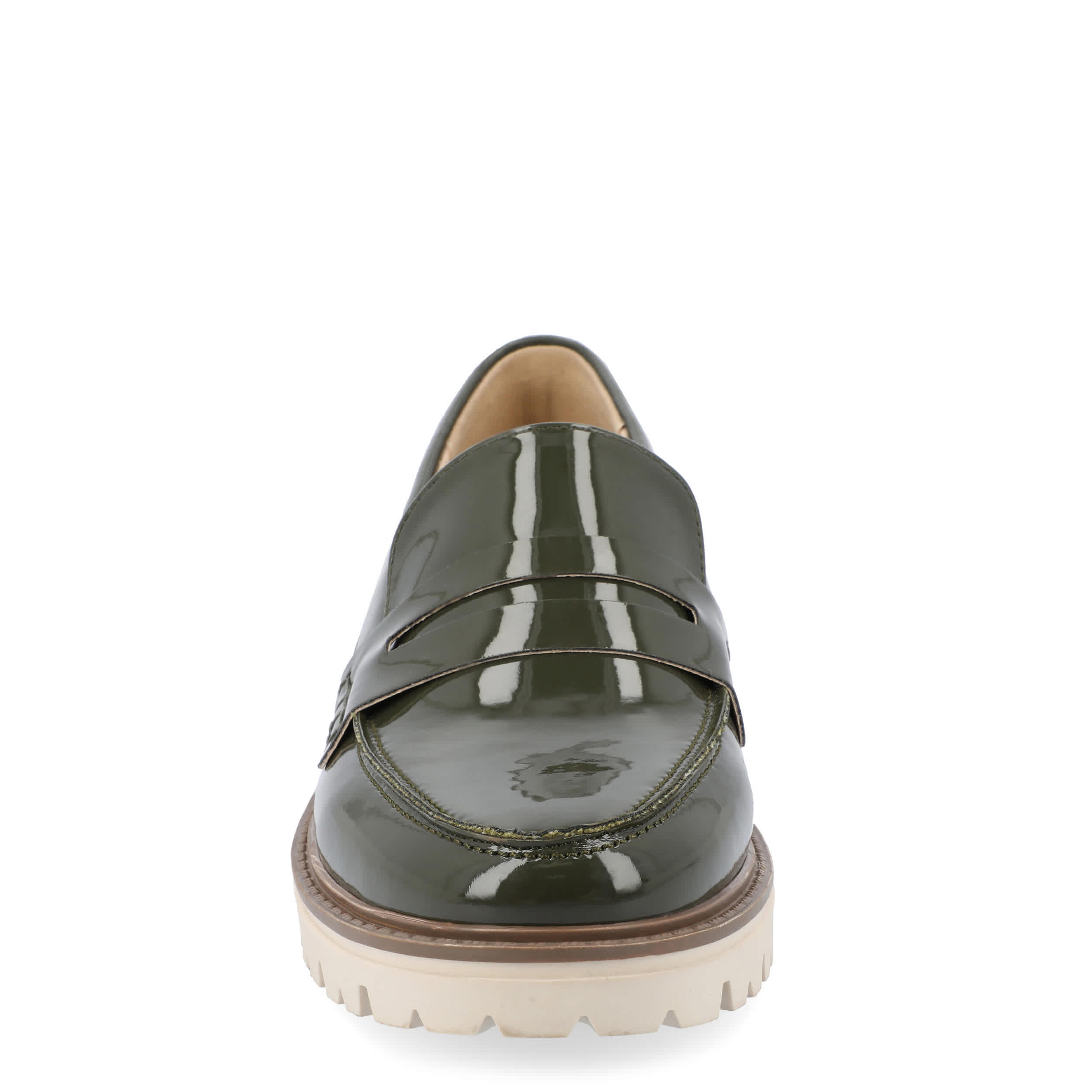 JOURNEE COLLECTION-WOMENS KENLY NARROW LOAFER-DARK GREEN & 