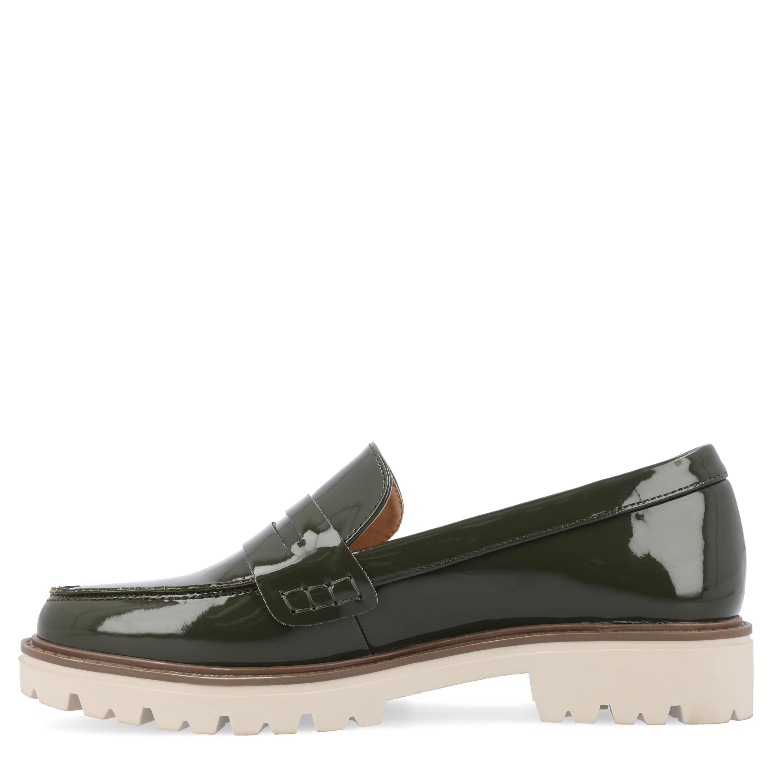 JOURNEE COLLECTION-WOMENS KENLY NARROW LOAFER-DARK GREEN & 