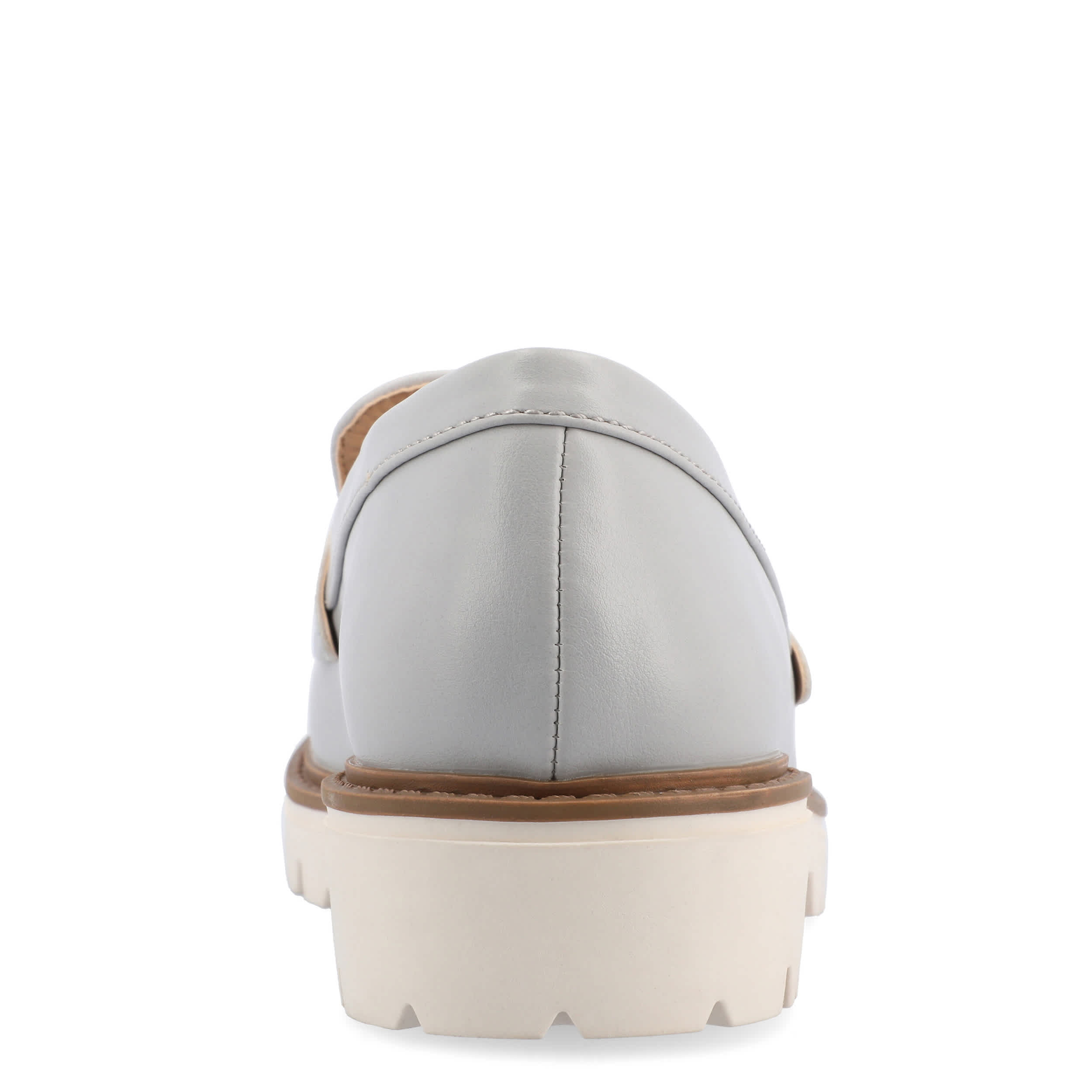 JOURNEE COLLECTION-WOMENS KENLY WIDE PENNY LOAFER-GREY & 