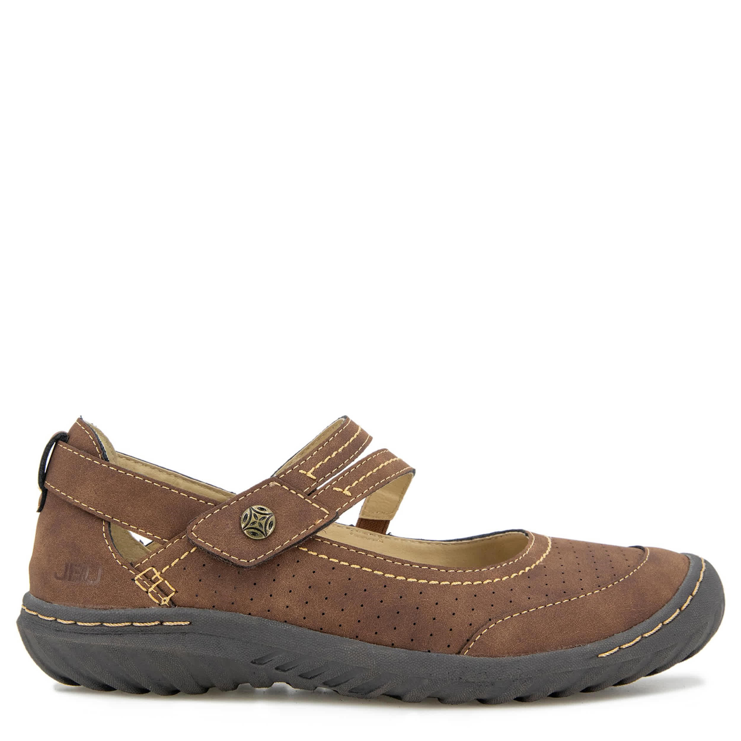 JBU-WOMENS FAWN FLAT-DARK BROWN & 