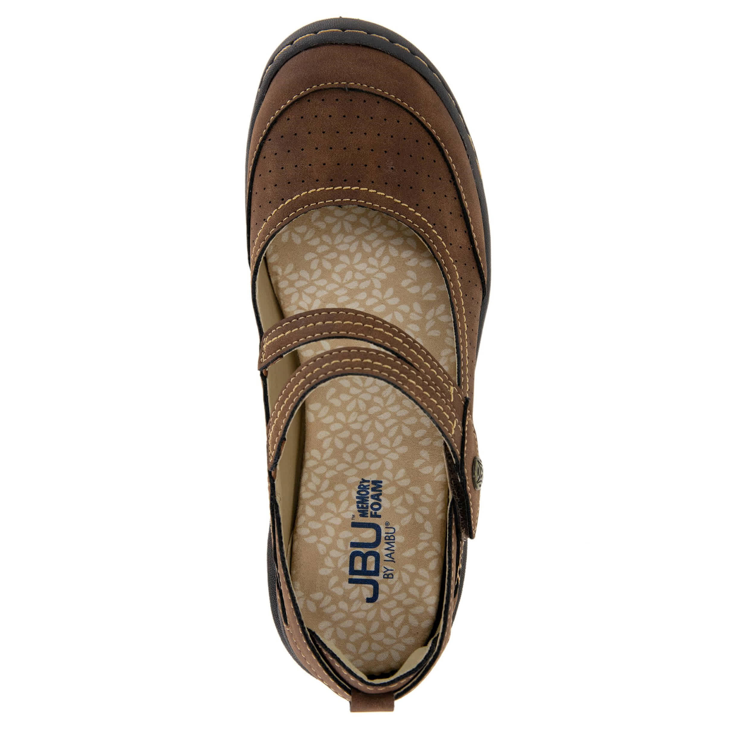 JBU-WOMENS FAWN FLAT-DARK BROWN & 