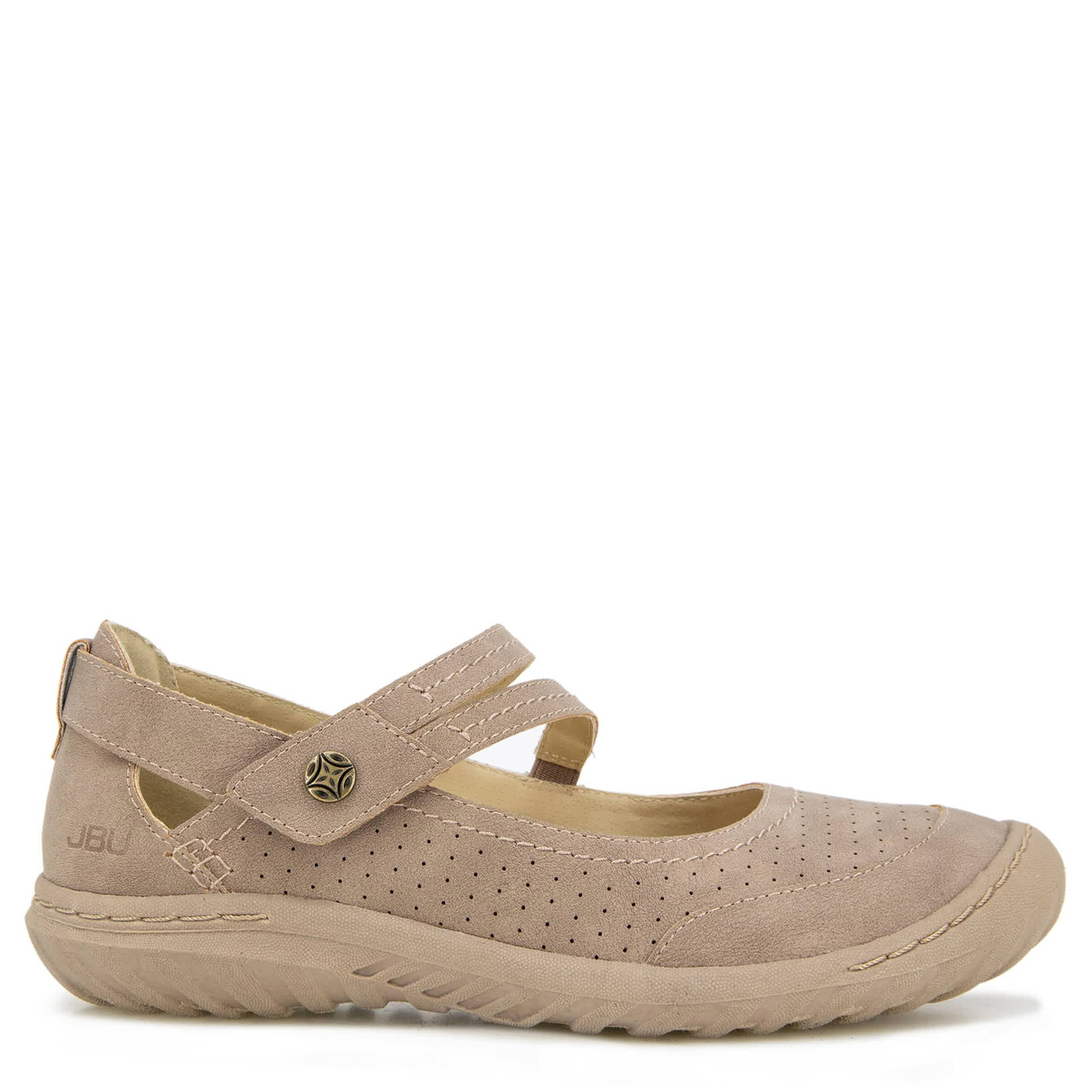 JBU-WOMENS FAWN MARY JANE FLAT-TAUPE & 