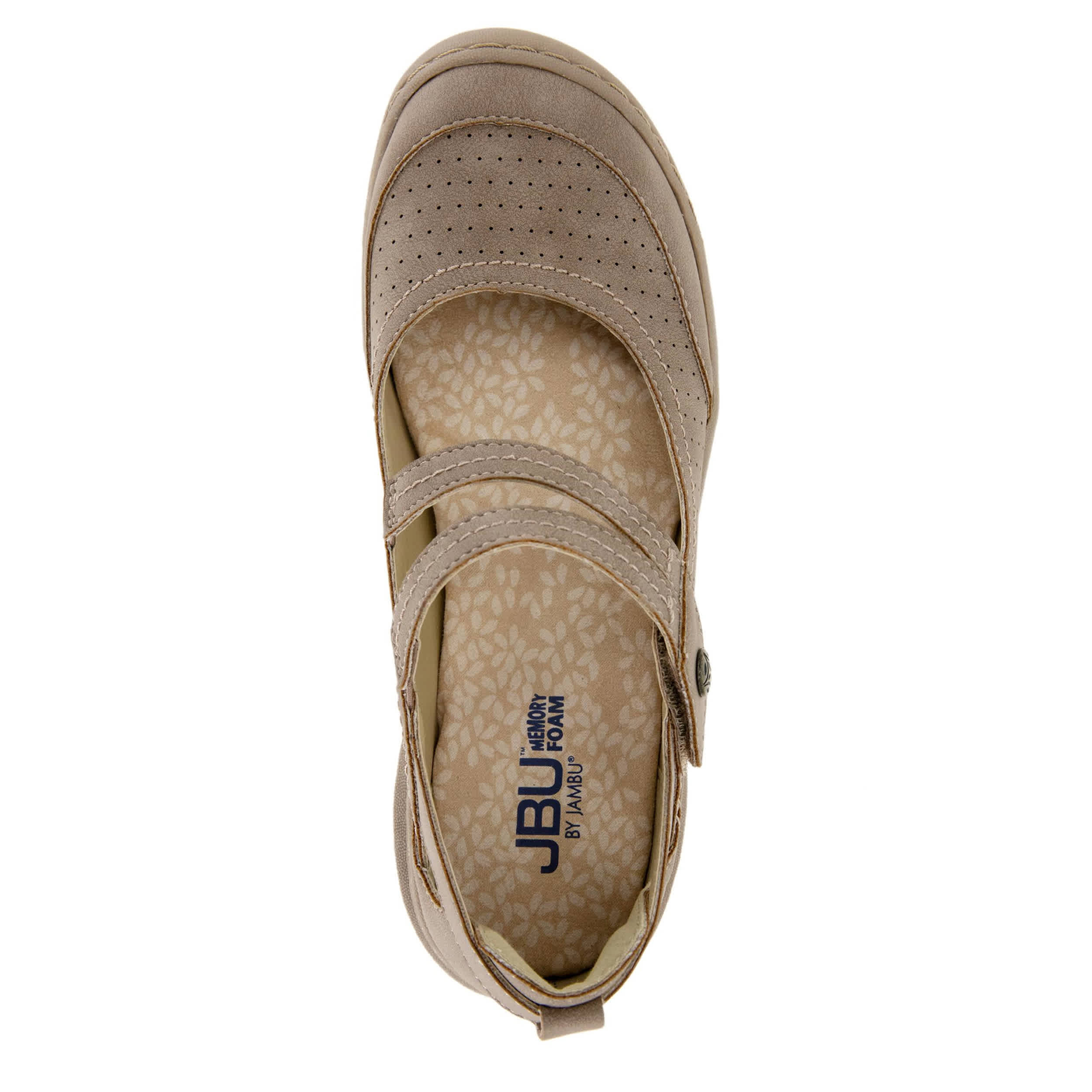 JBU-WOMENS FAWN MARY JANE FLAT-TAUPE & 
