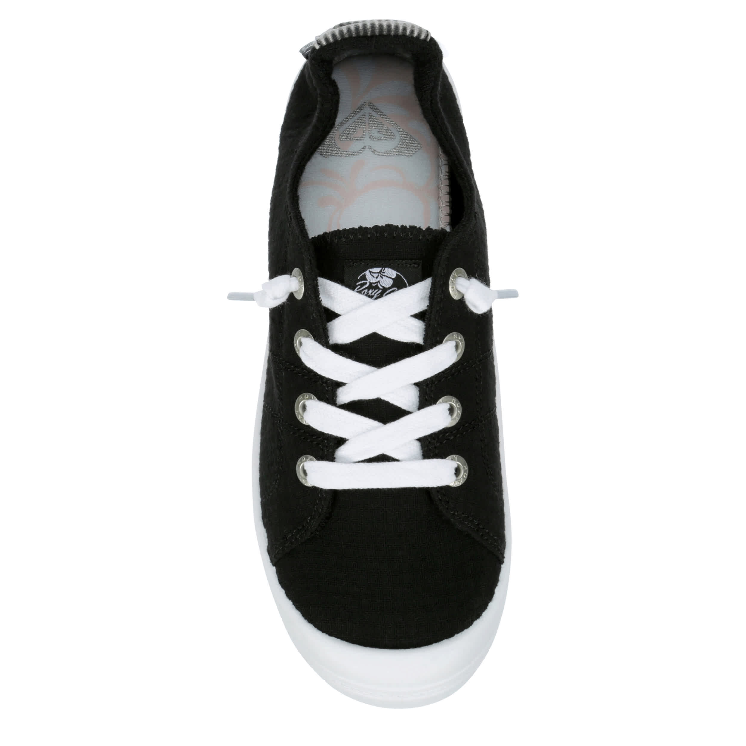 Roxy Bling Peak - Sneaker Donna Con Tacco, Dettagli Lucidi, Colore Nero, Numero 38