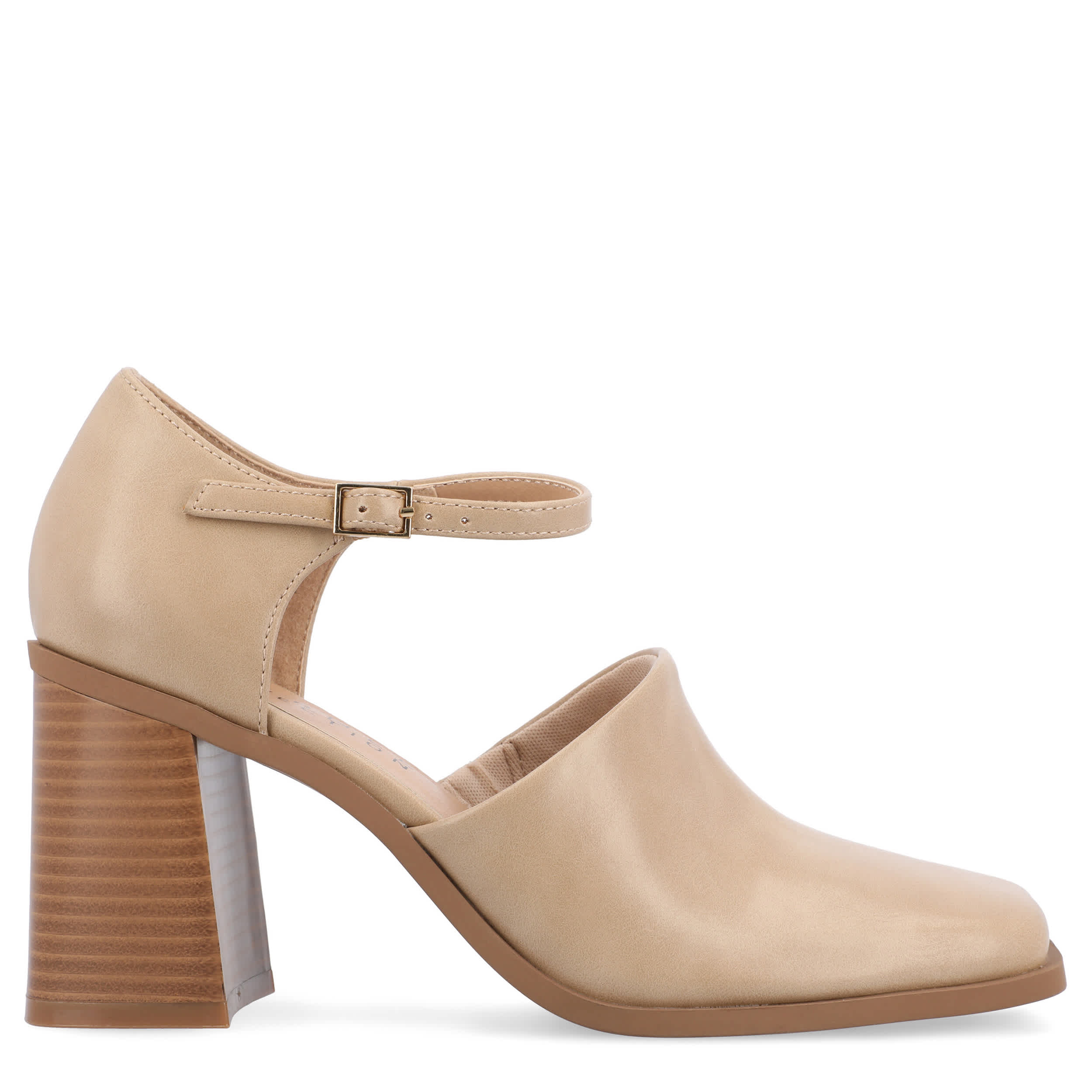 JOURNEE COLLECTION-WOMENS BOBBY PUMP-TAN & 
