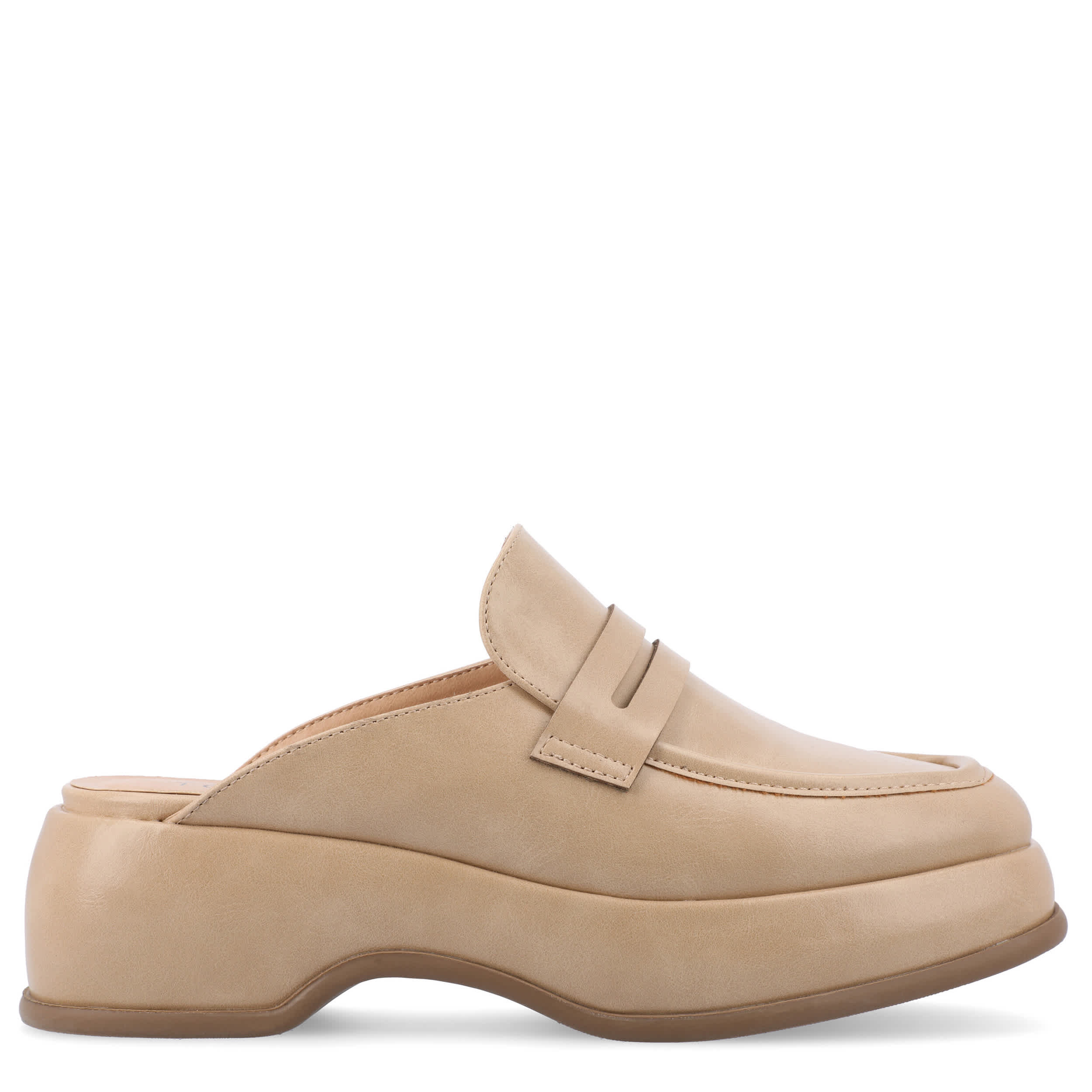 JOURNEE COLLECTION-WOMENS ANTONINA MULE-TAN & 