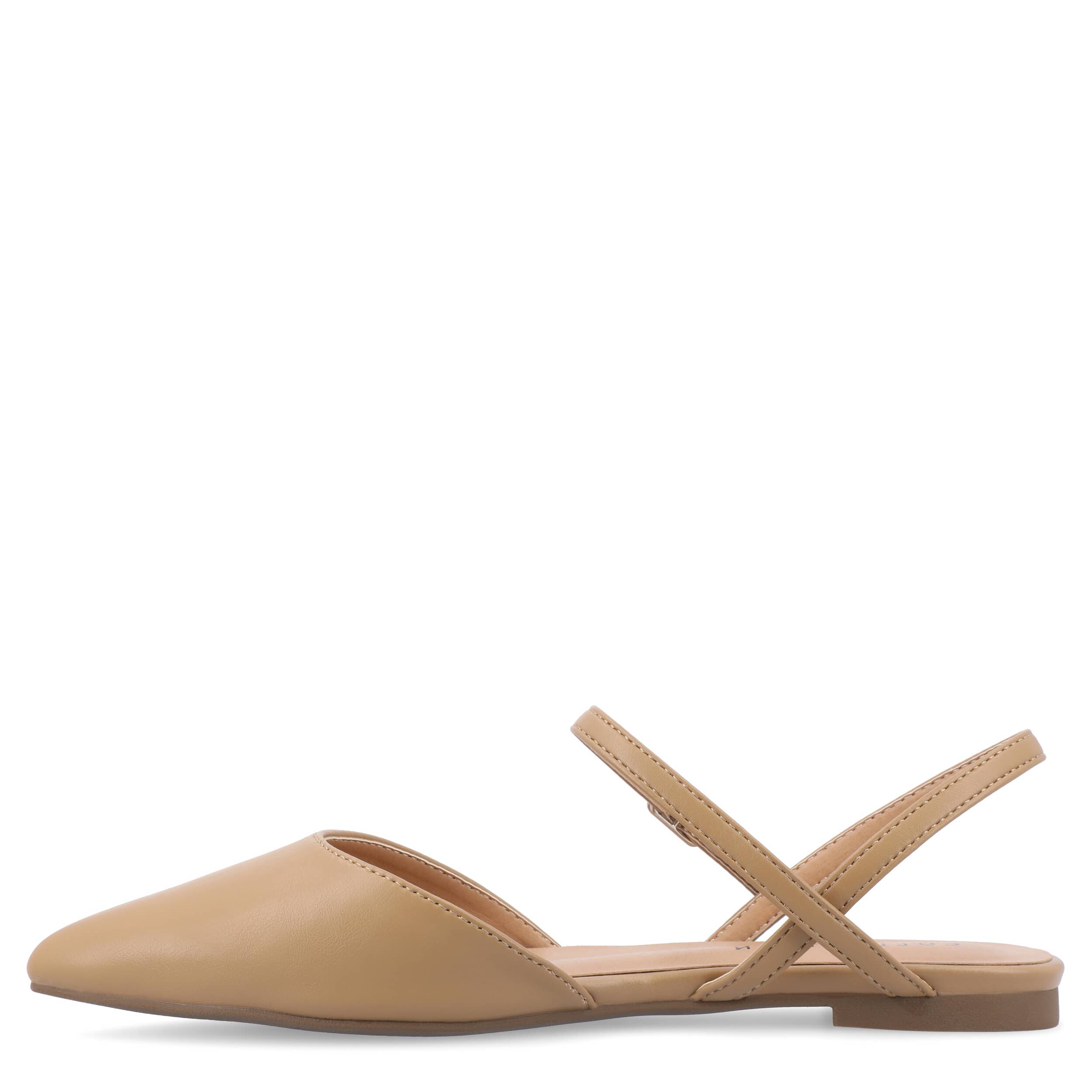 JOURNEE COLLECTION-WOMENS MARTINE FLAT-BROWN & 