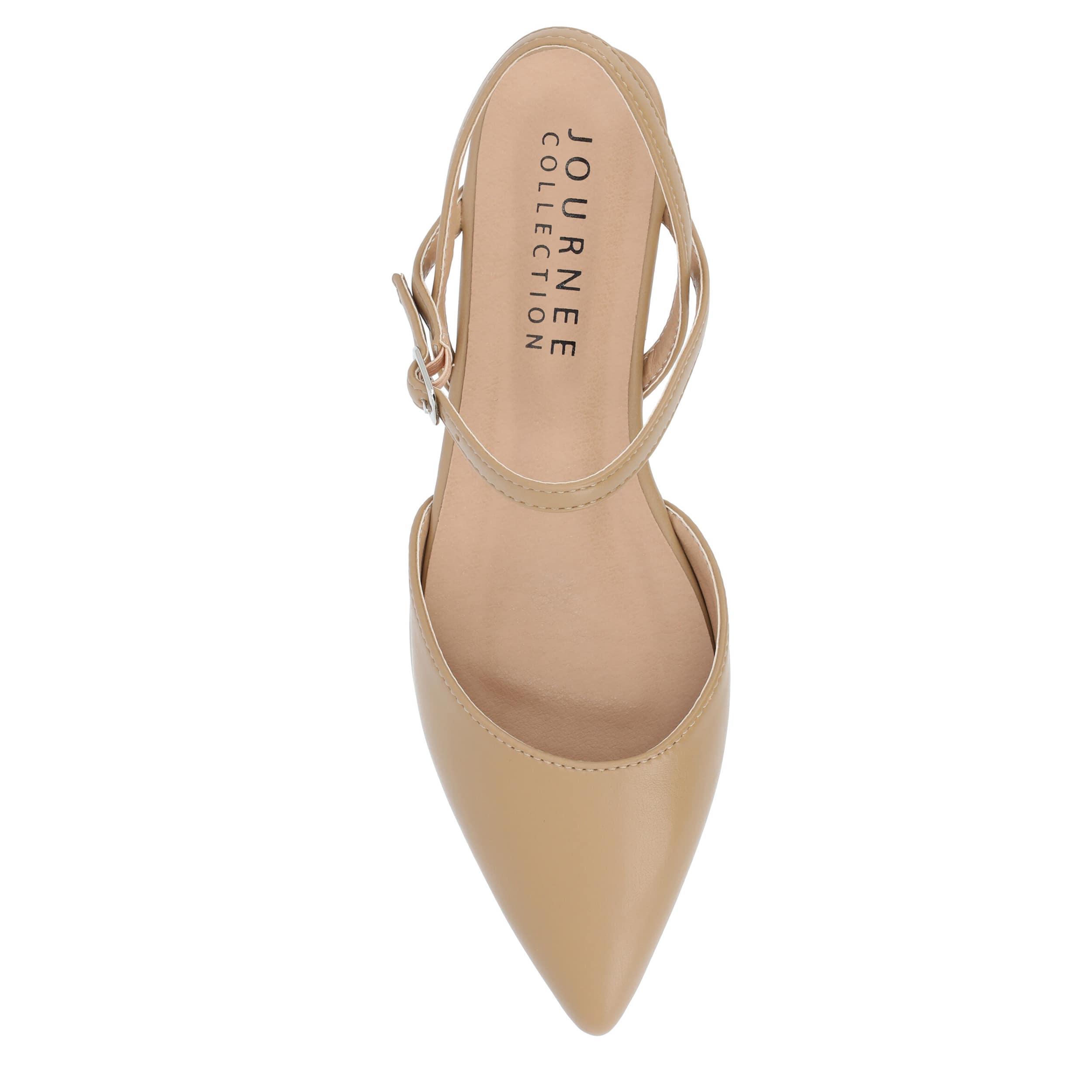 JOURNEE COLLECTION-WOMENS MARTINE FLAT-BROWN & 