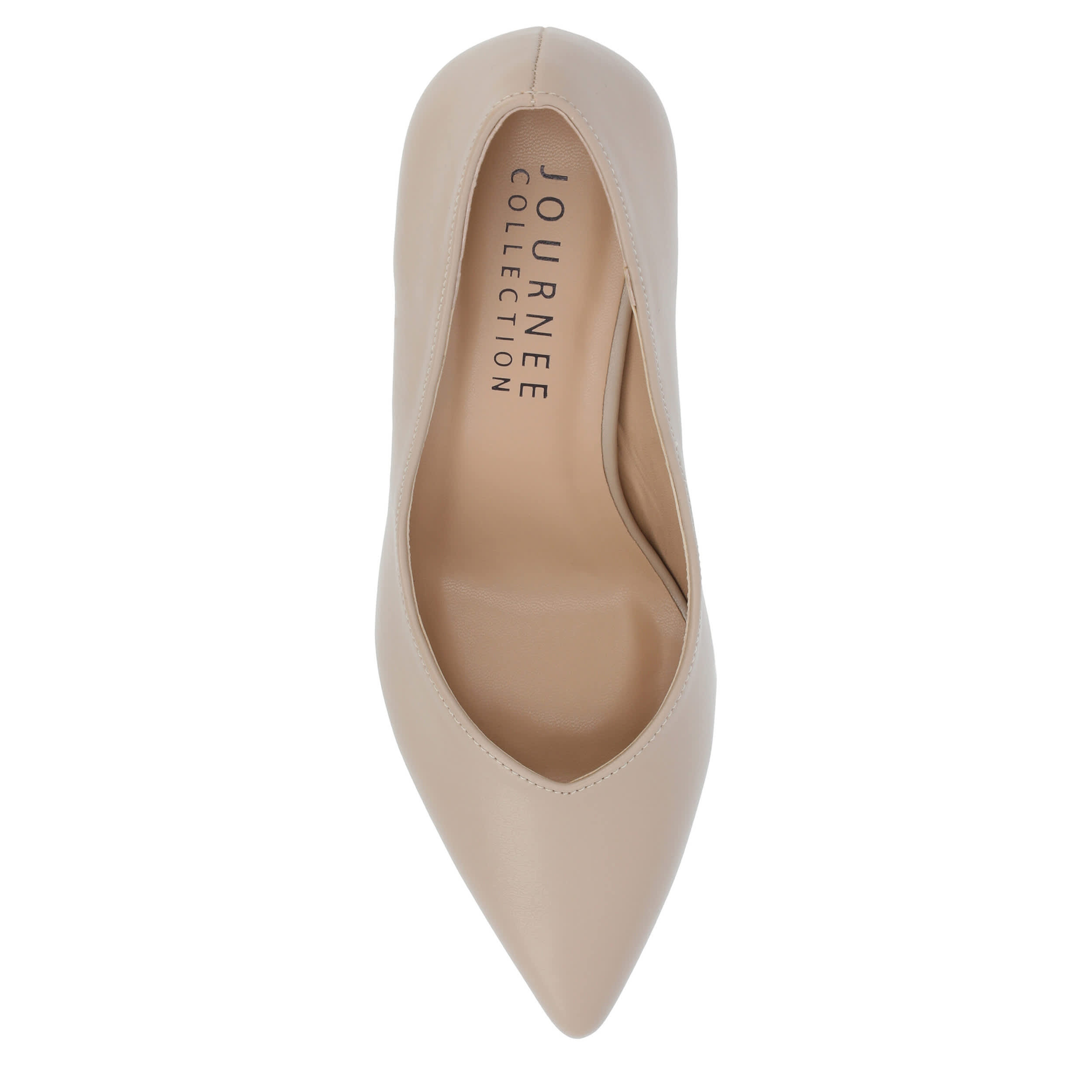 JOURNEE COLLECTION-WOMENS SIMONNE PUMP-BEIGE & 