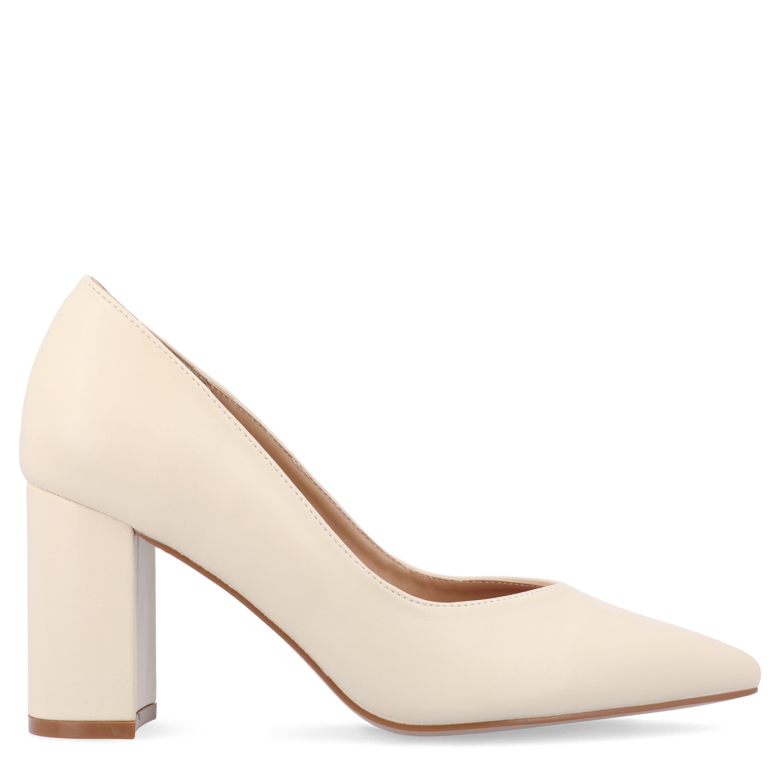 JOURNEE COLLECTION-WOMENS SIMONNE NARROW PUMP-BEIGE & 
