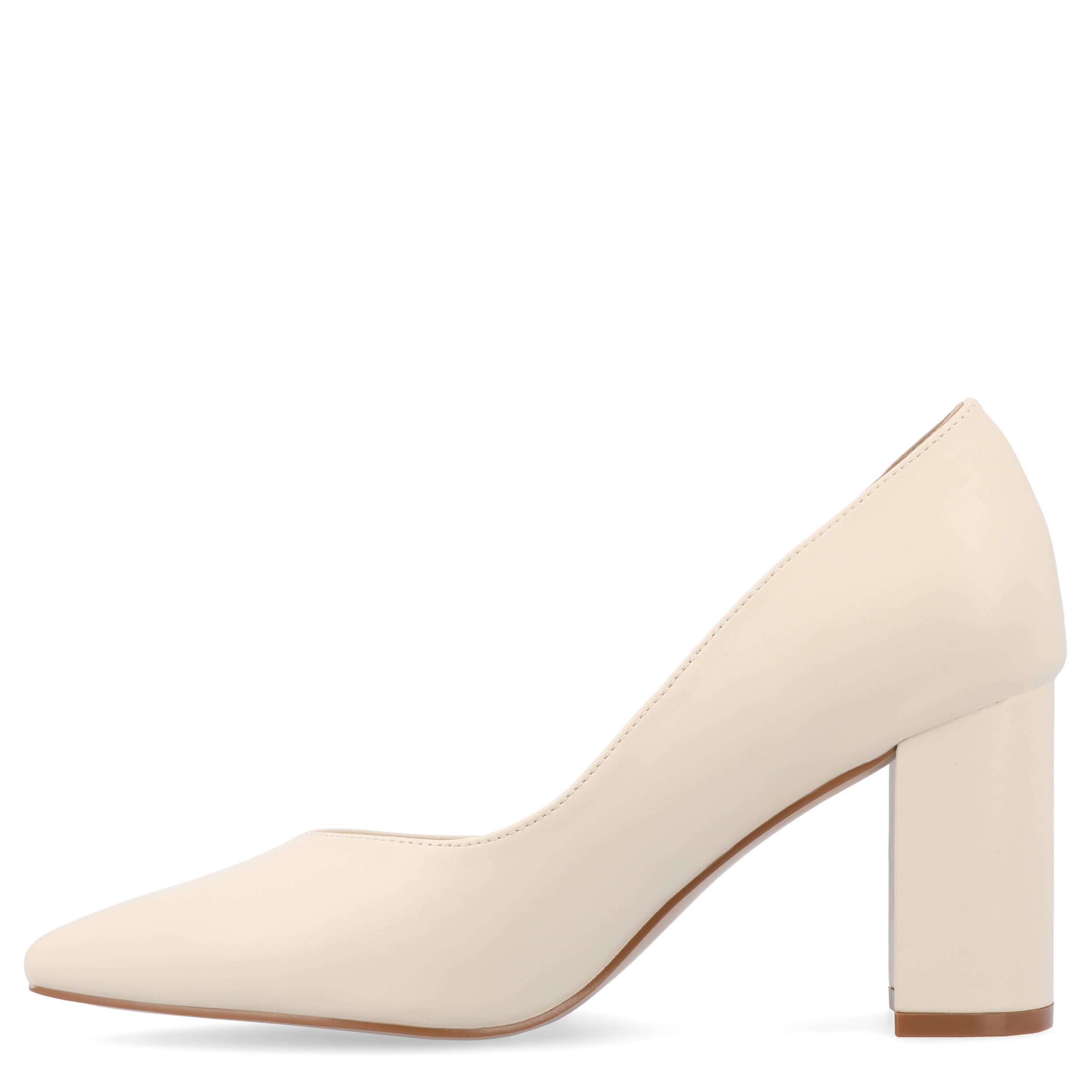 JOURNEE COLLECTION-WOMENS SIMONNE NARROW PUMP-BEIGE & 