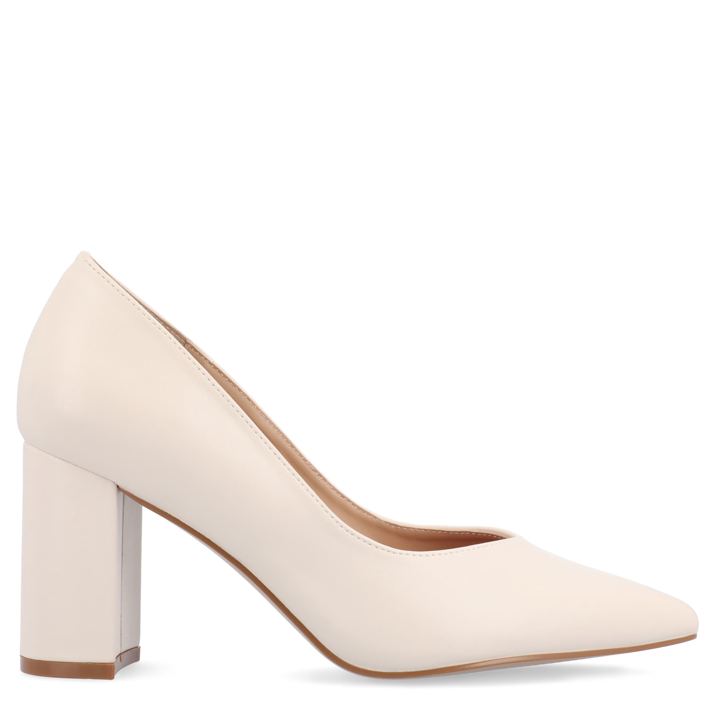 JOURNEE COLLECTION-WOMENS SIMONNE PUMP-WHITE & 