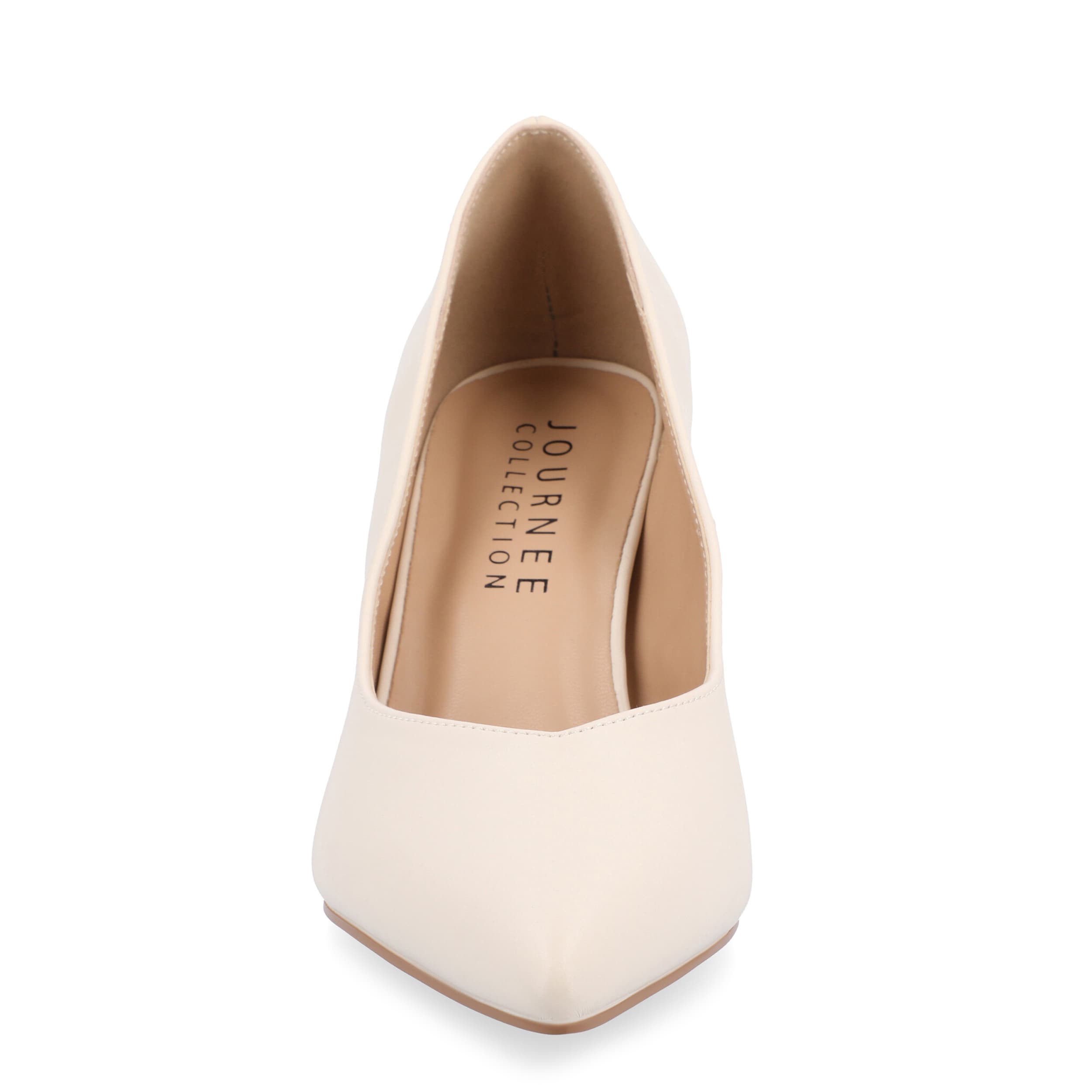 JOURNEE COLLECTION-WOMENS SIMONNE PUMP-WHITE & 
