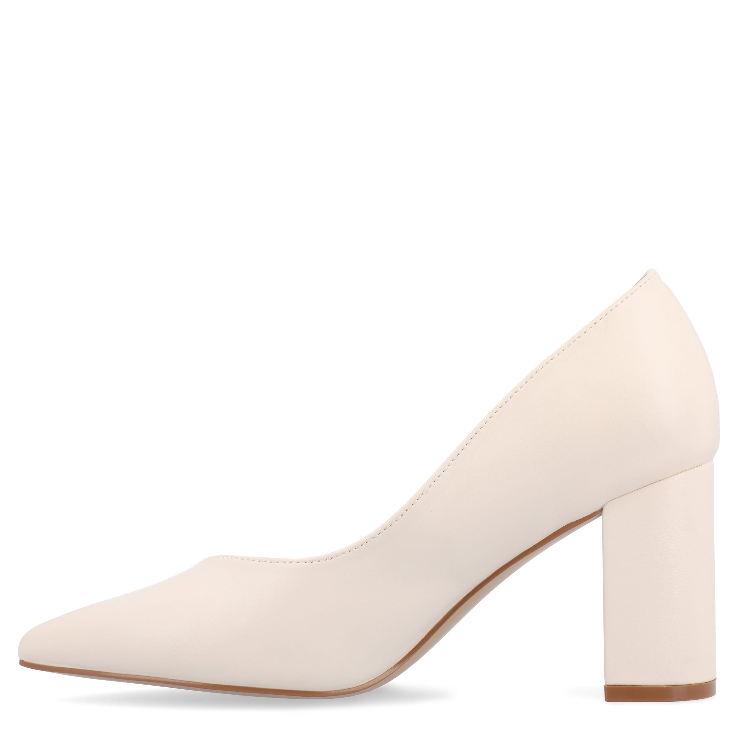 JOURNEE COLLECTION-WOMENS SIMONNE PUMP-WHITE & 