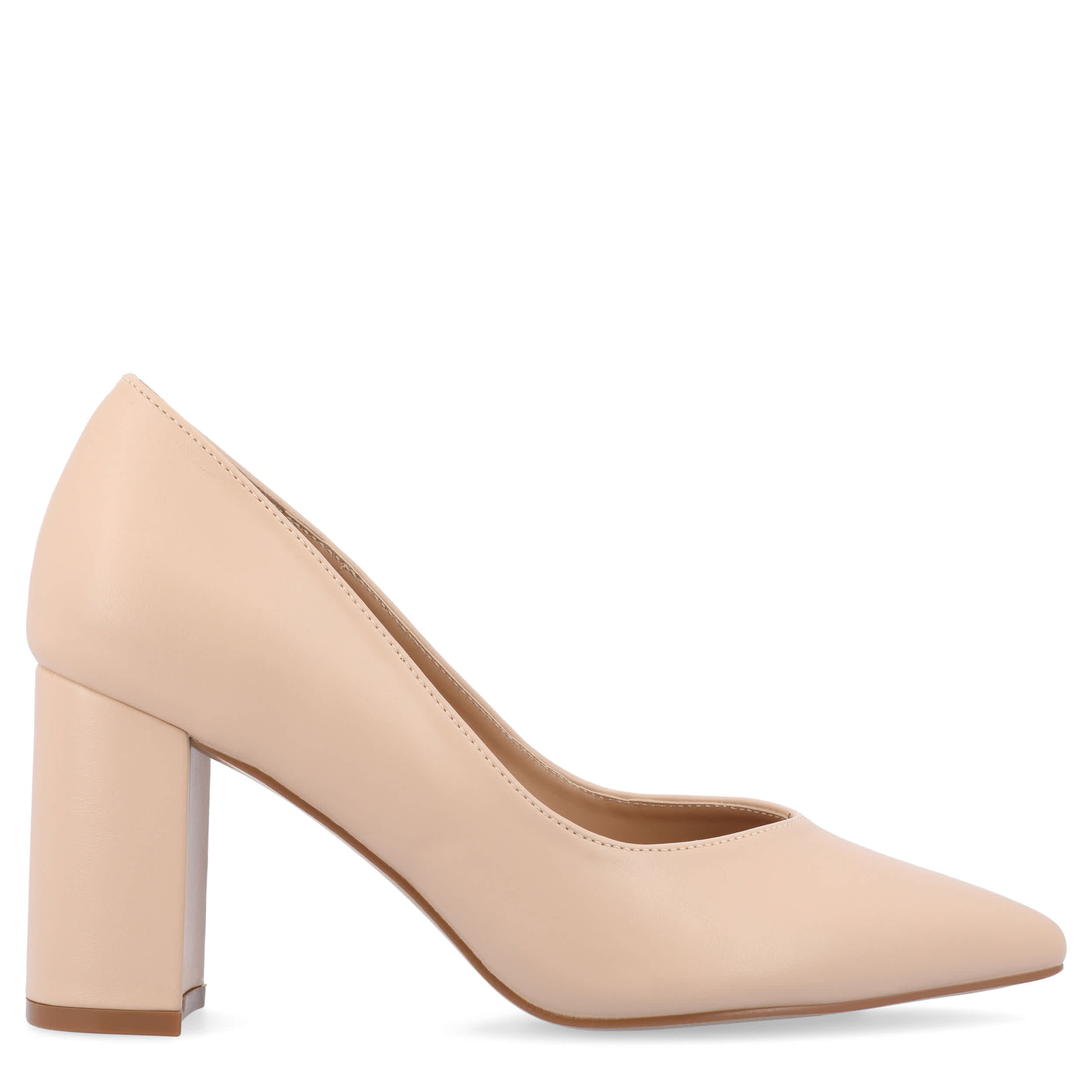 JOURNEE COLLECTION-WOMENS SIMONNE PUMP-NATURAL & 
