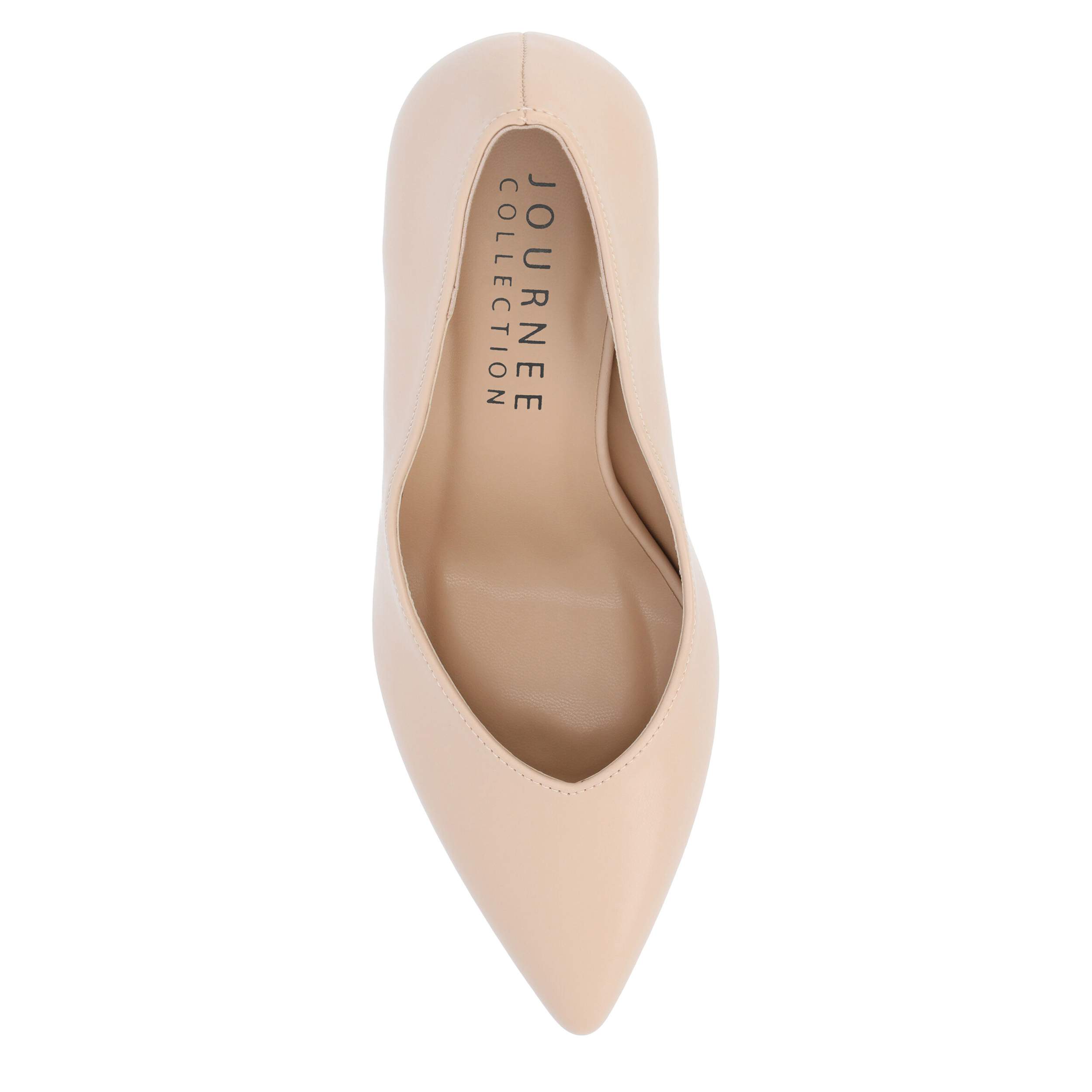 JOURNEE COLLECTION-WOMENS SIMONNE PUMP-NATURAL & 