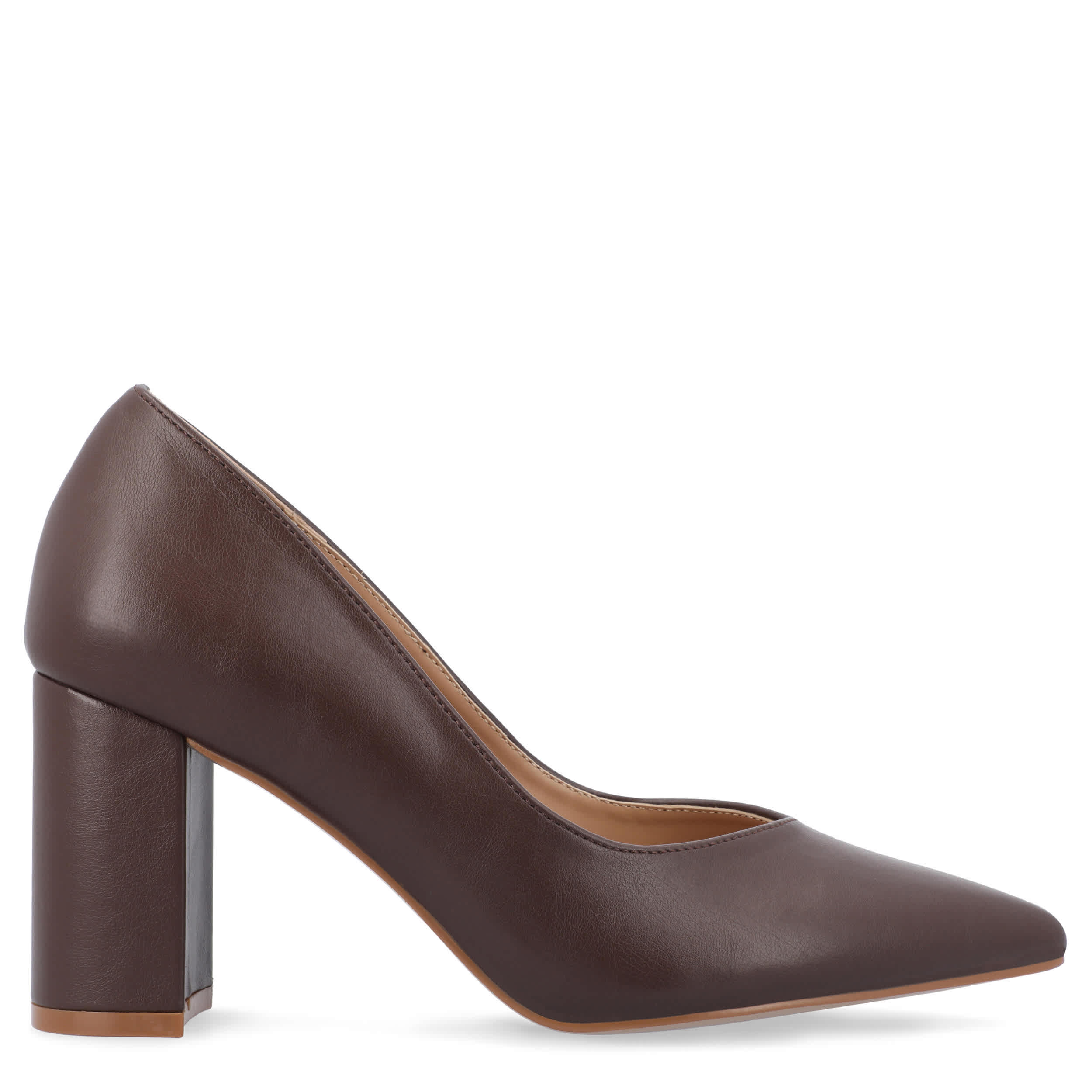 JOURNEE COLLECTION-WOMENS SIMONNE PUMP-DARK BROWN & 