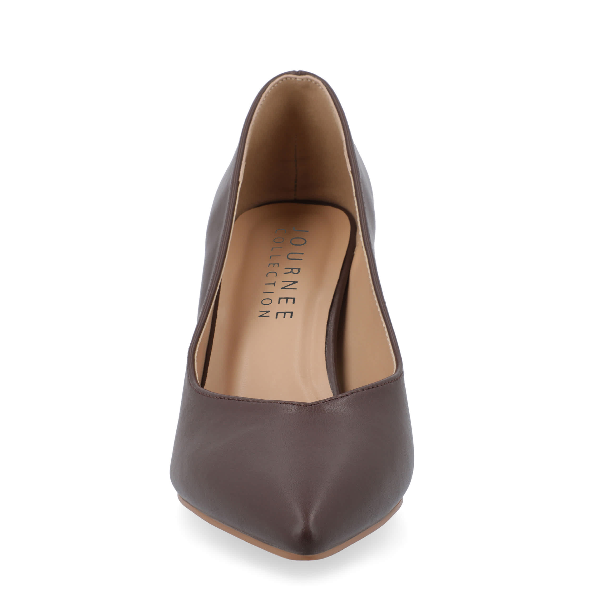JOURNEE COLLECTION-WOMENS SIMONNE PUMP-DARK BROWN & 