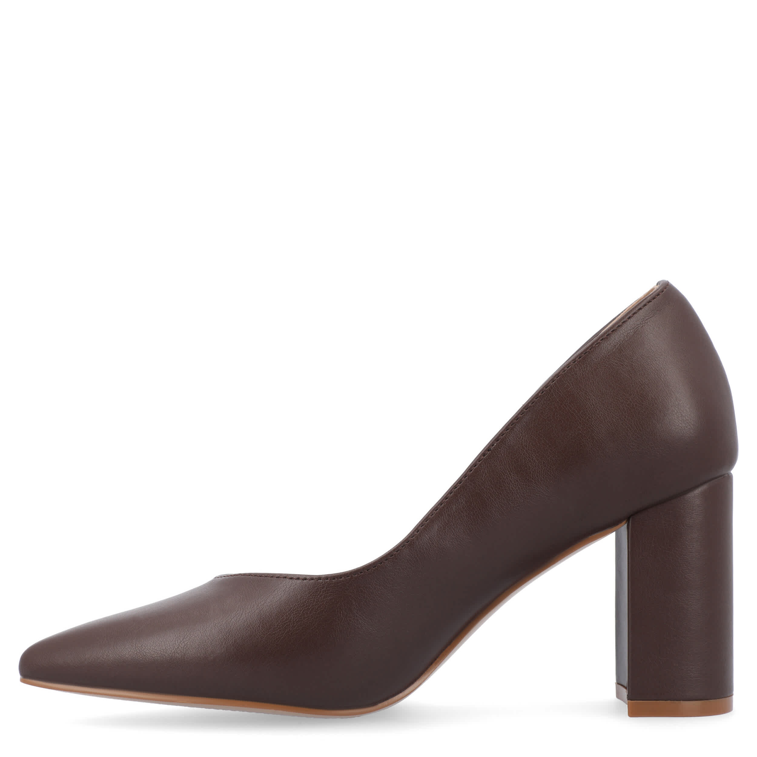 JOURNEE COLLECTION-WOMENS SIMONNE PUMP-DARK BROWN & 