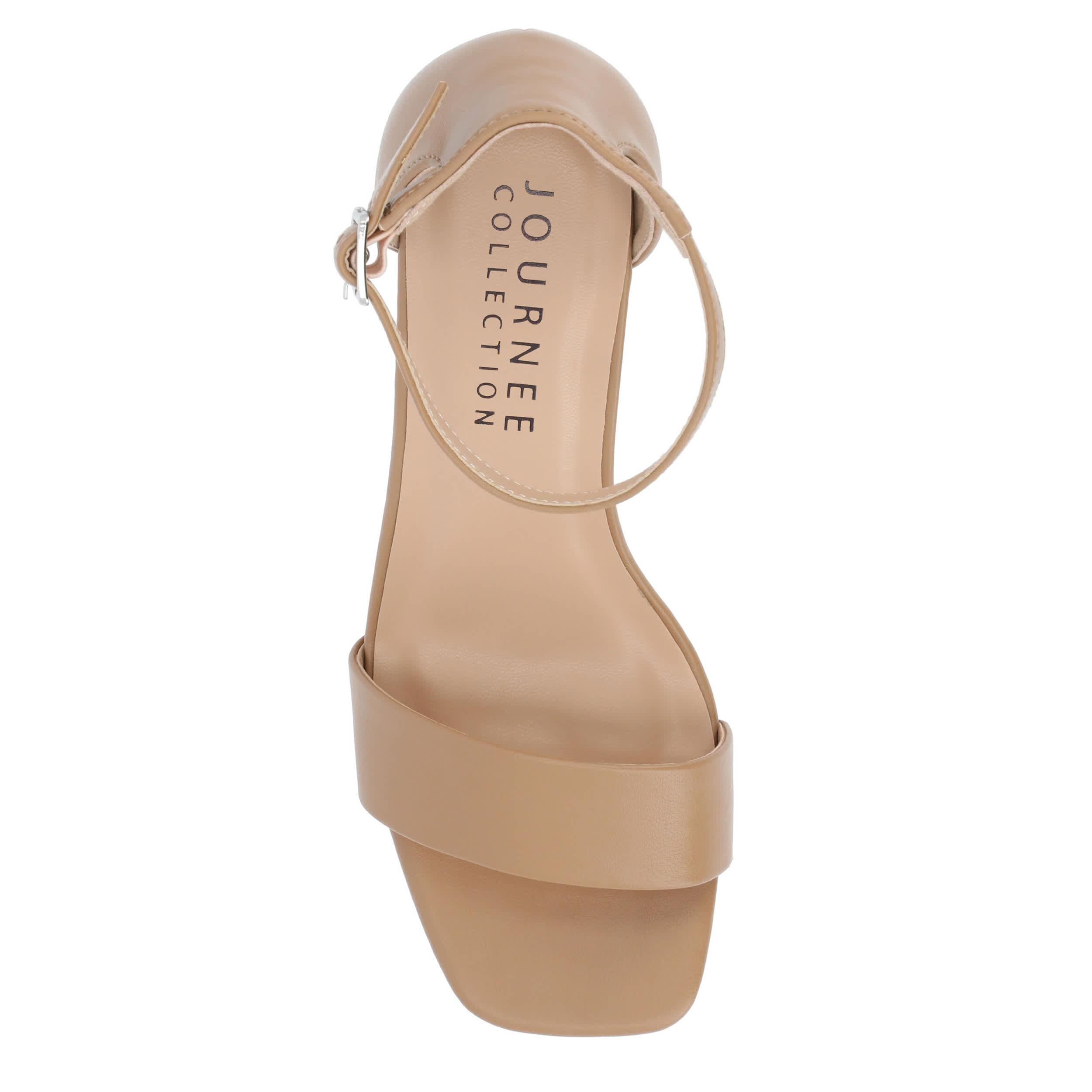 JOURNEE COLLECTION-WOMENS VALENNCIA SANDAL-BROWN & 